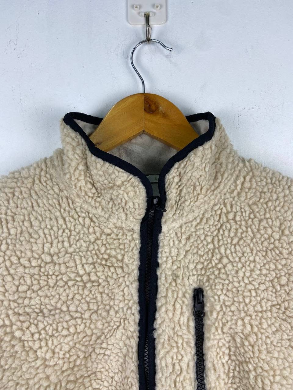 GU GU Japan Fleece Jacket Deep Pile Retro Color Tan Size S / US 4 / IT 40 - 2 Thumbnail