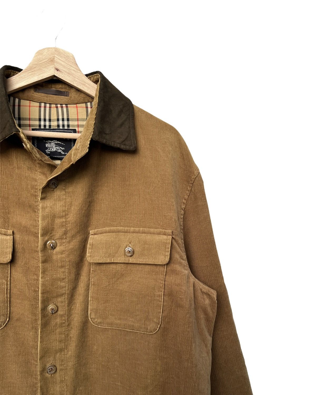 Burberry Men Blazer Jacket Burberrys Corduroy Nova Check Double Elbow Size US M / EU 48-50 / 2 - 3 Thumbnail