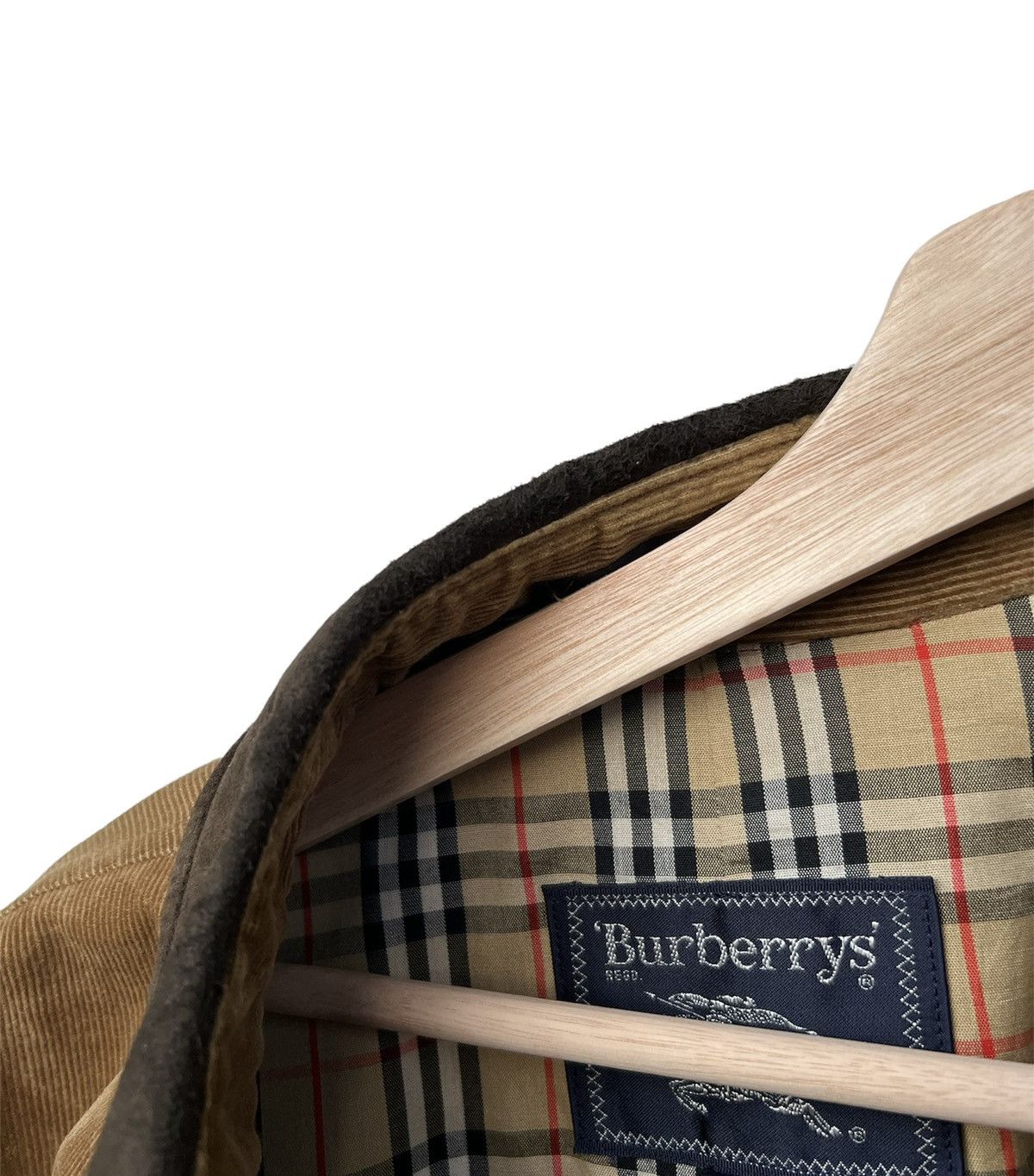 Burberry Men Blazer Jacket Burberrys Corduroy Nova Check Double Elbow Size US M / EU 48-50 / 2 - 15 Thumbnail