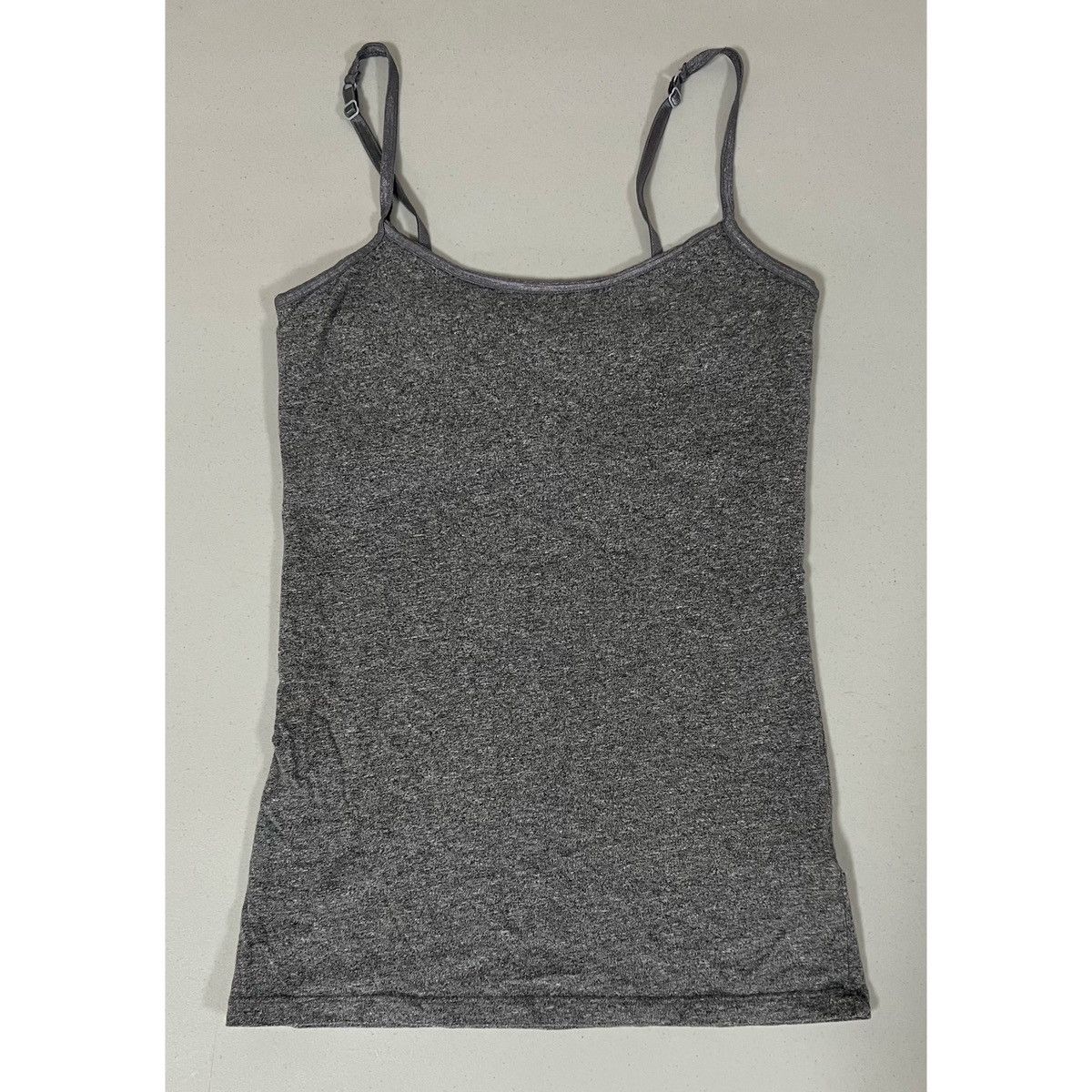 Vintage SO Gray ‘Perfect Cami’ Shelf-Bra Camisole Tank Top Shirt XS⛓ Size XS / US 0-2 / IT 36-38 - 1 Thumbnail