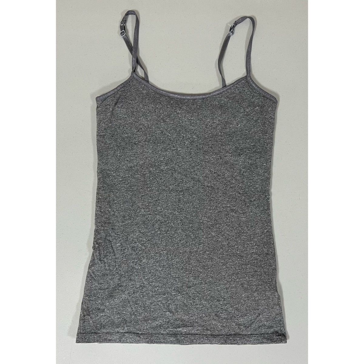 Vintage SO Gray ‘Perfect Cami’ Shelf-Bra Camisole Tank Top Shirt XS⛓ Size XS / US 0-2 / IT 36-38 - 2 Thumbnail