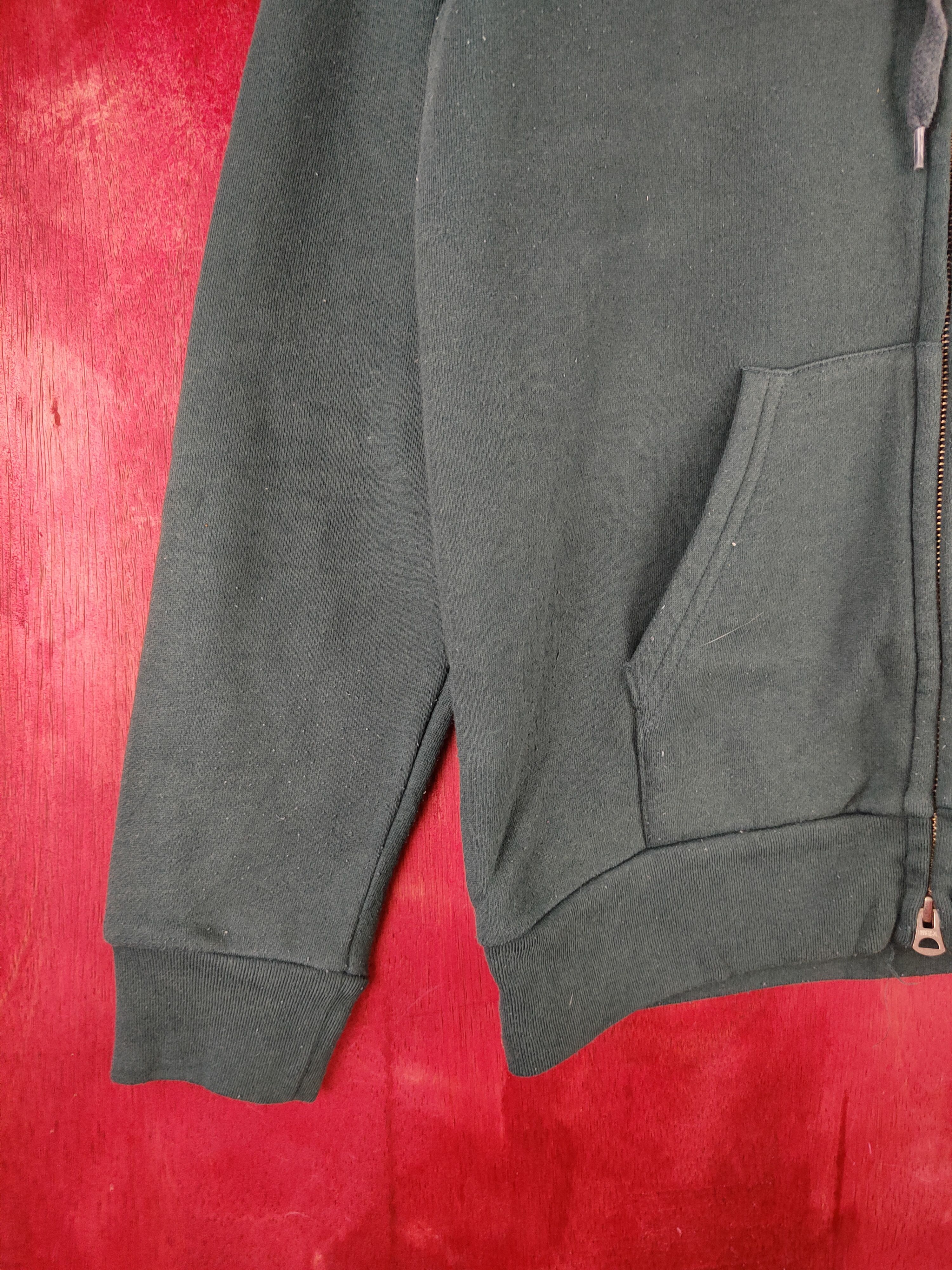 HARE Hare Dark Green plain Hoodie Sweater #493B Size US M / EU 48-50 / 2 - 4 Thumbnail