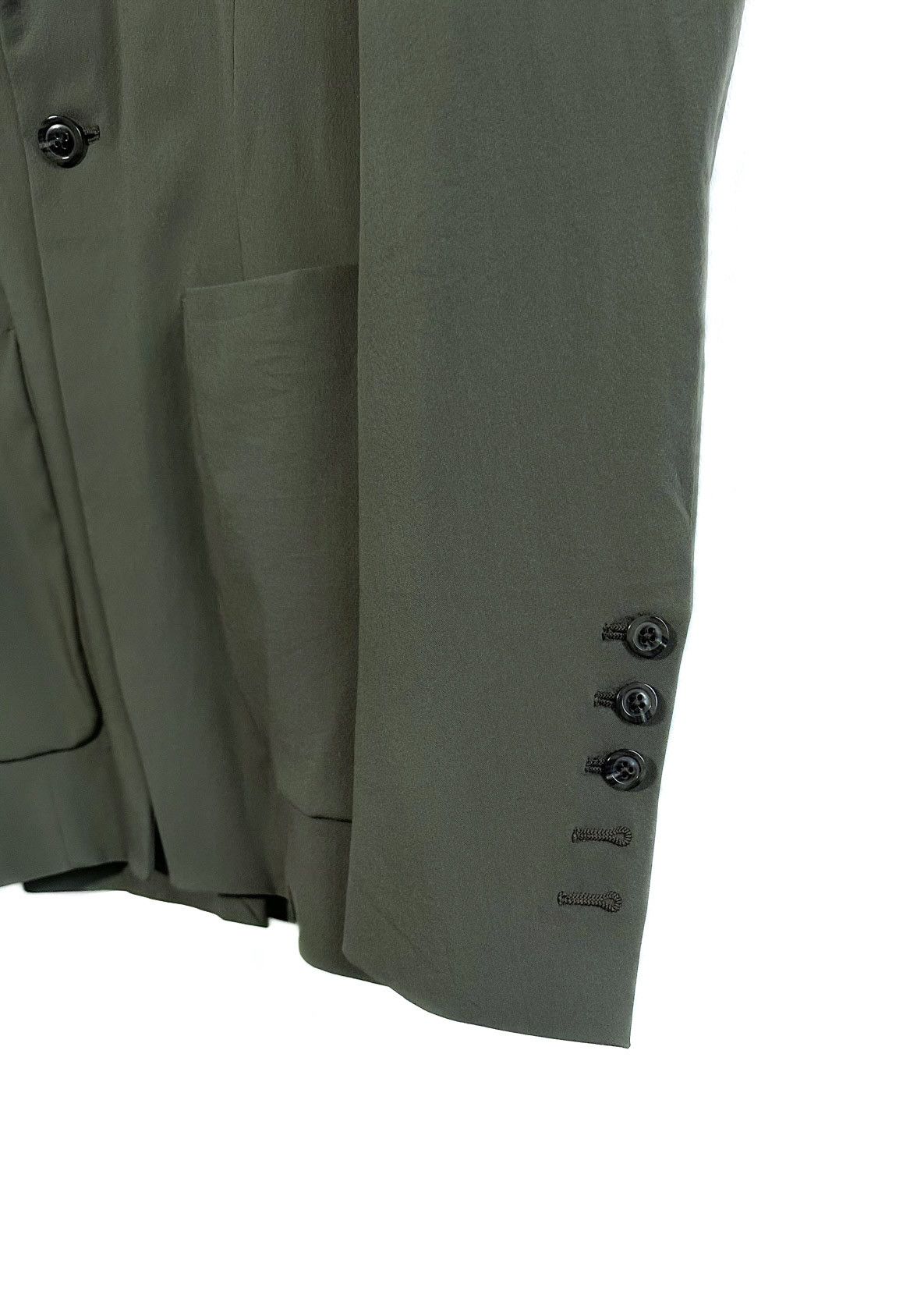 Rick Owens Rick Owens SS18 Dirt Khaki Wool Blend Light Blazer Size 40R - 2 Thumbnail