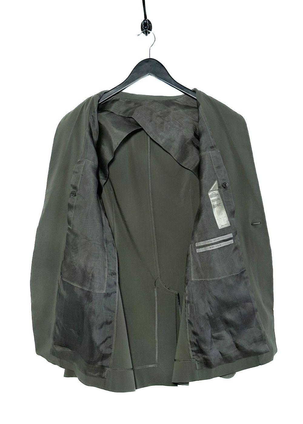 Rick Owens Rick Owens SS18 Dirt Khaki Wool Blend Light Blazer Size 40R - 4 Thumbnail