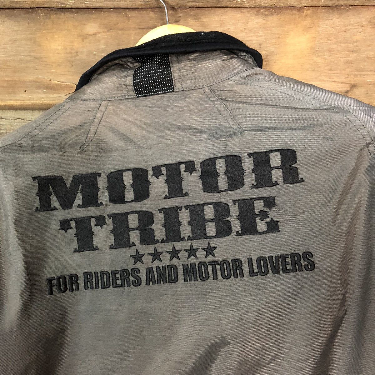 Japanese Brand DL Motor Tribe By MotorHead clan faded jacket vintage #7117 Size US S / EU 44-46 / 1 - 2 Thumbnail