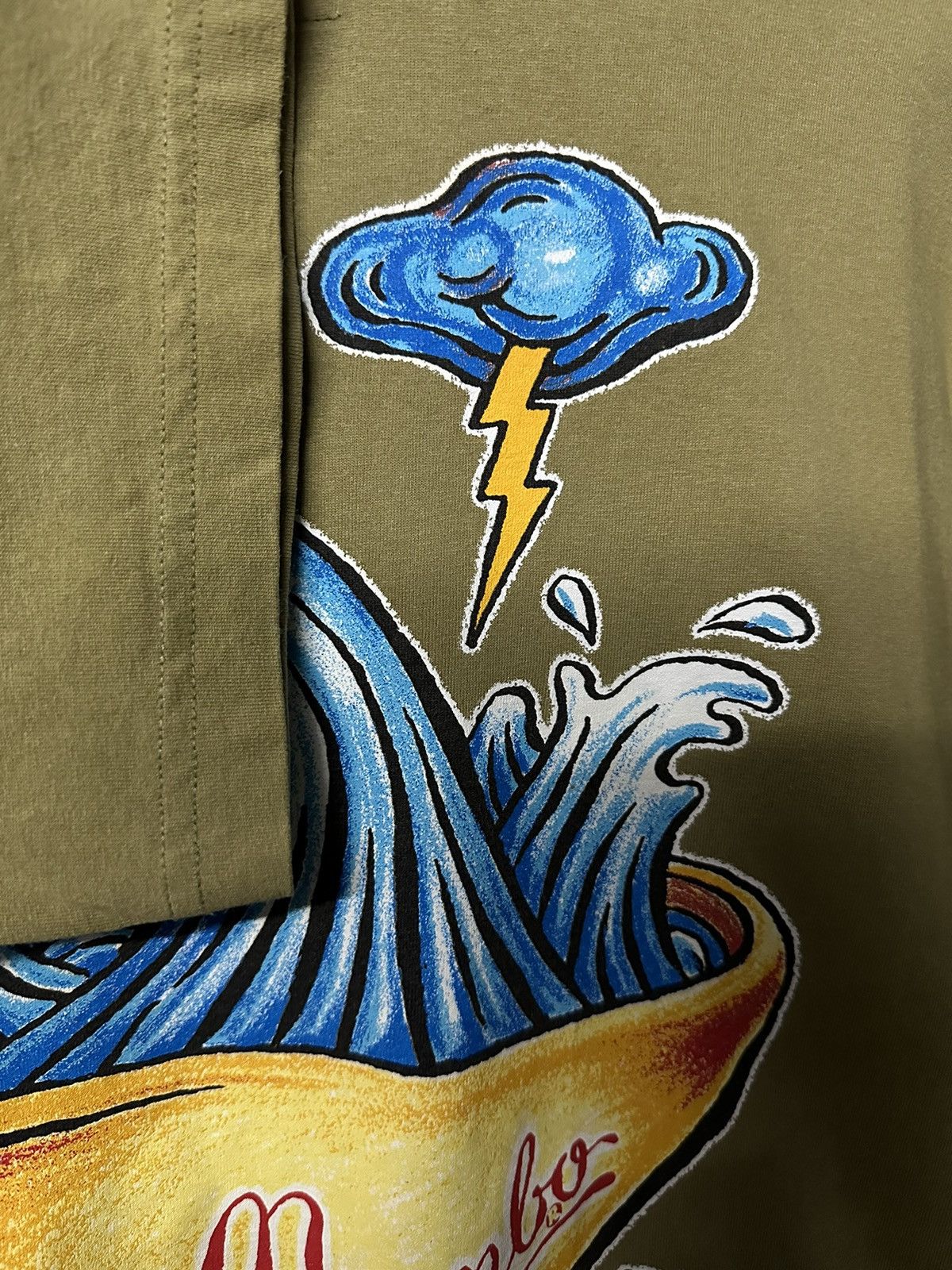 Mambo × Vintage Vintage 90s Mambo Storm In A Tea Cup Tee Size US XL / EU 56 / 4 - 6 Thumbnail