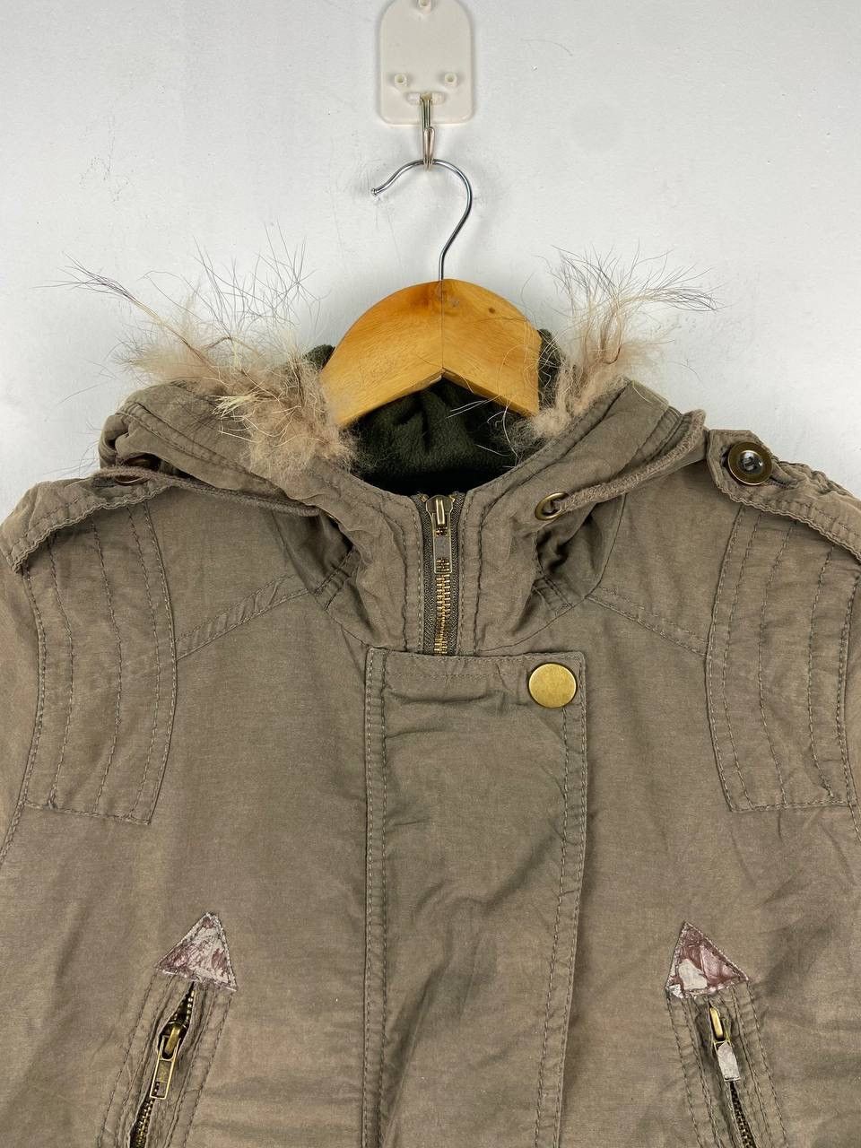 If Six Was Nine Type Air Force HBT Parka Jacket Fur Hoodie Army Military Size US M / EU 48-50 / 2 - 4 Thumbnail