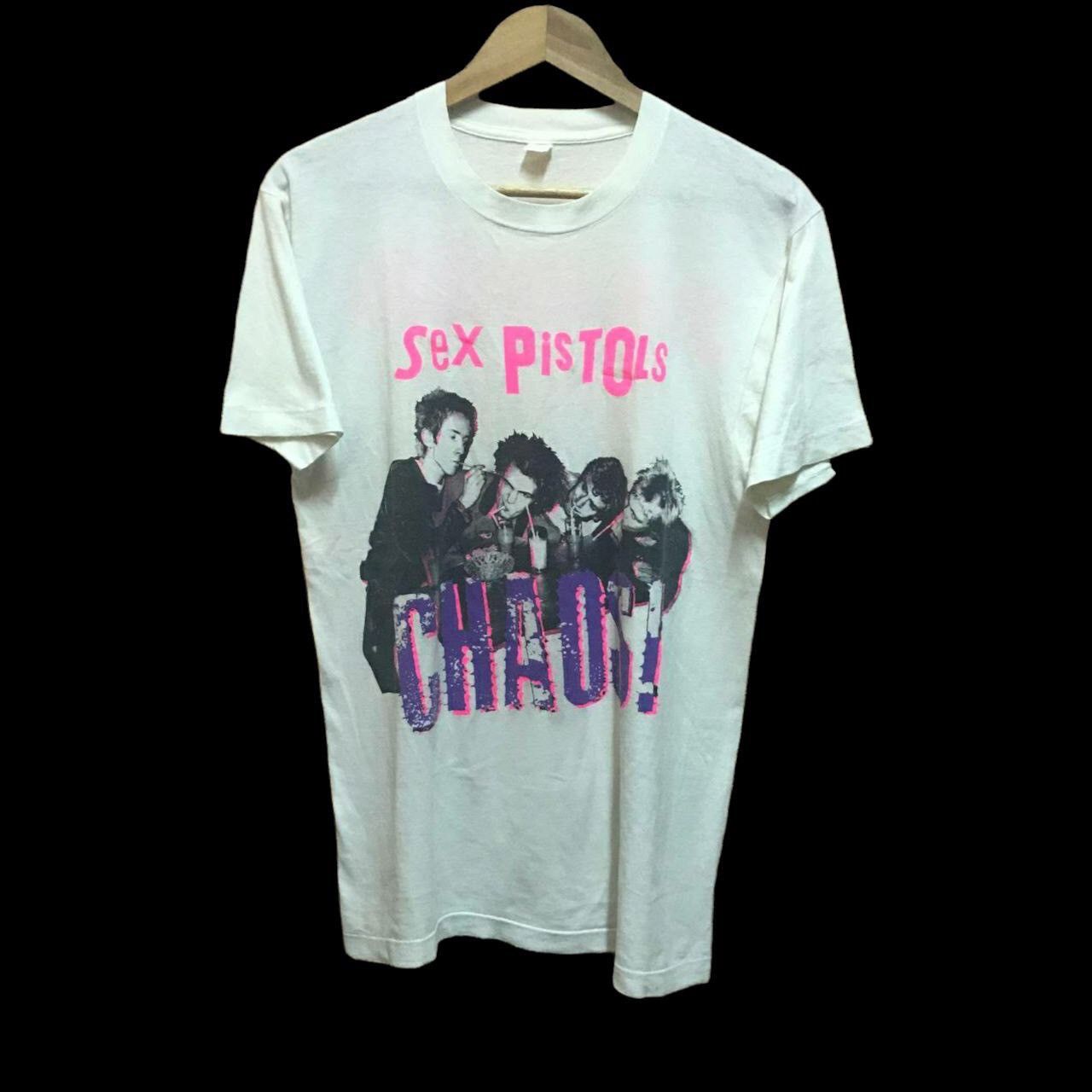 Band Tees Vintage 80s Sex Pistols Chaos! Punk Rock T Shirt Size US M / EU 48-50 / 2 - 1 Thumbnail