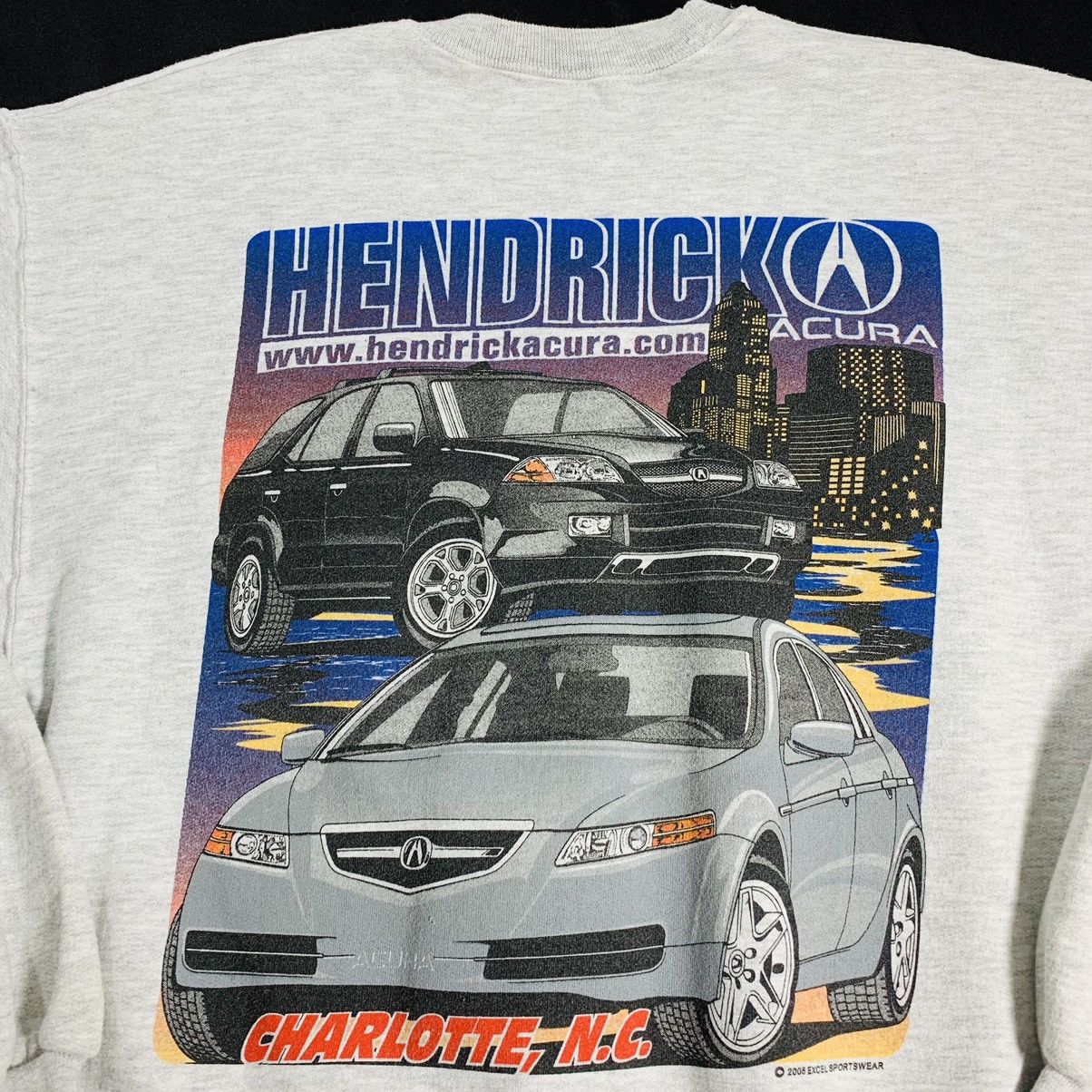 Vintage Acura Hendricks Automobile Dealership Sweatshirt Sz Medium