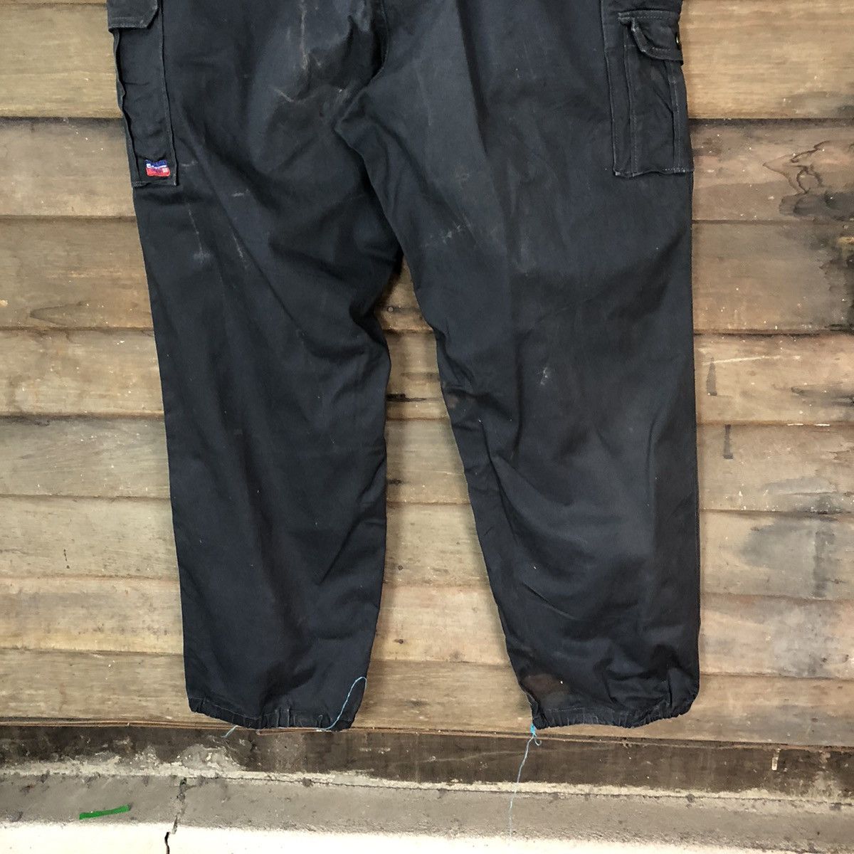 Vintage Japanese Brand Dark Blue Faded utility Cargo Pants #7118 Size US 40 / EU 56 - 13 Thumbnail