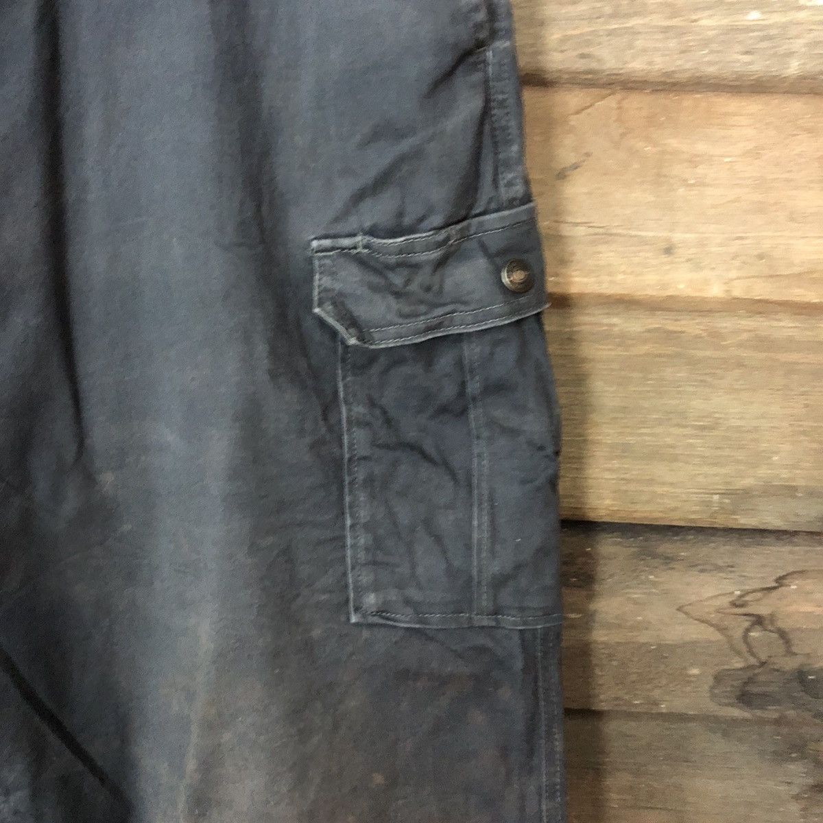 Vintage Japanese Brand Dark Blue Faded utility Cargo Pants #7118 Size US 40 / EU 56 - 6 Thumbnail