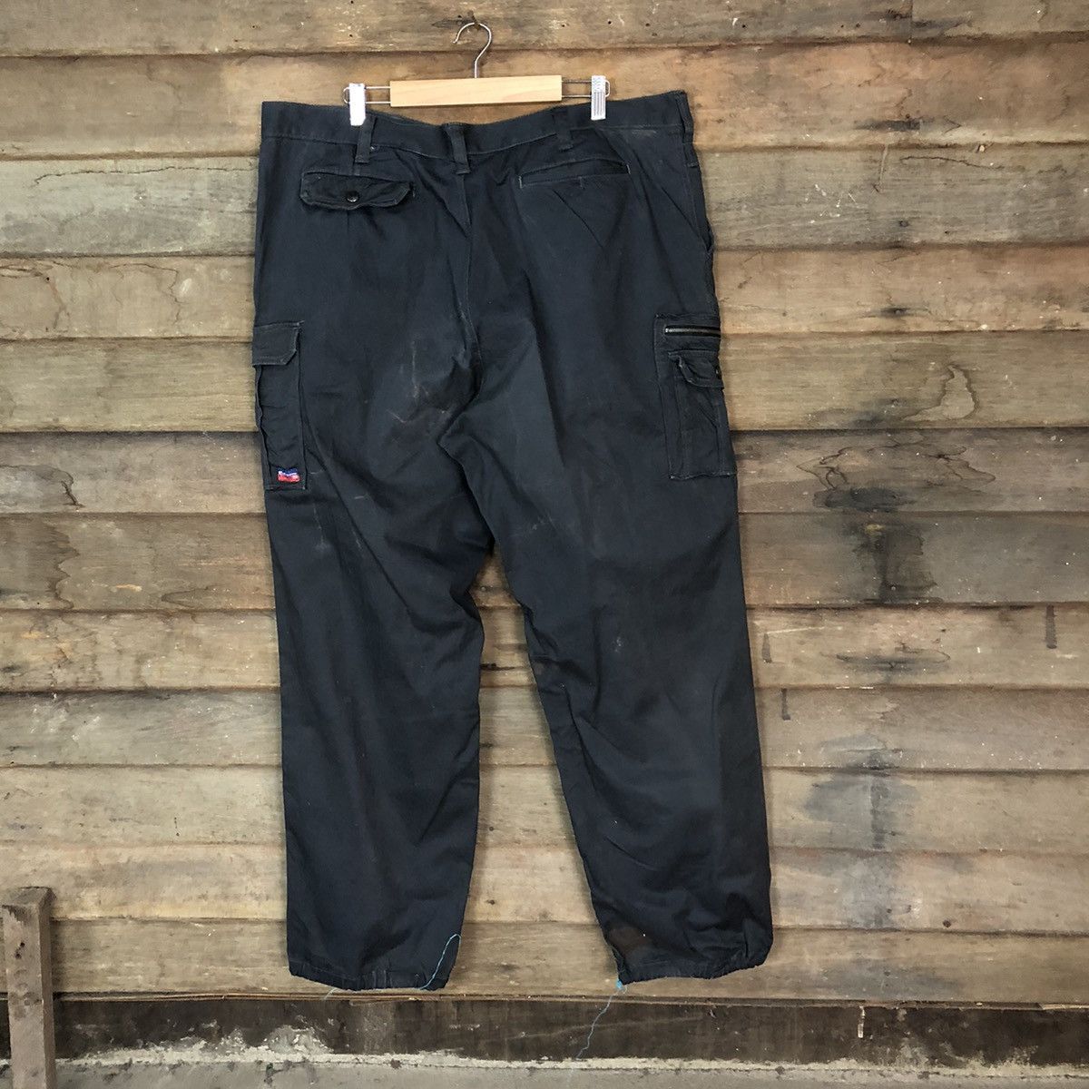 Vintage Japanese Brand Dark Blue Faded utility Cargo Pants #7118 Size US 40 / EU 56 - 11 Thumbnail