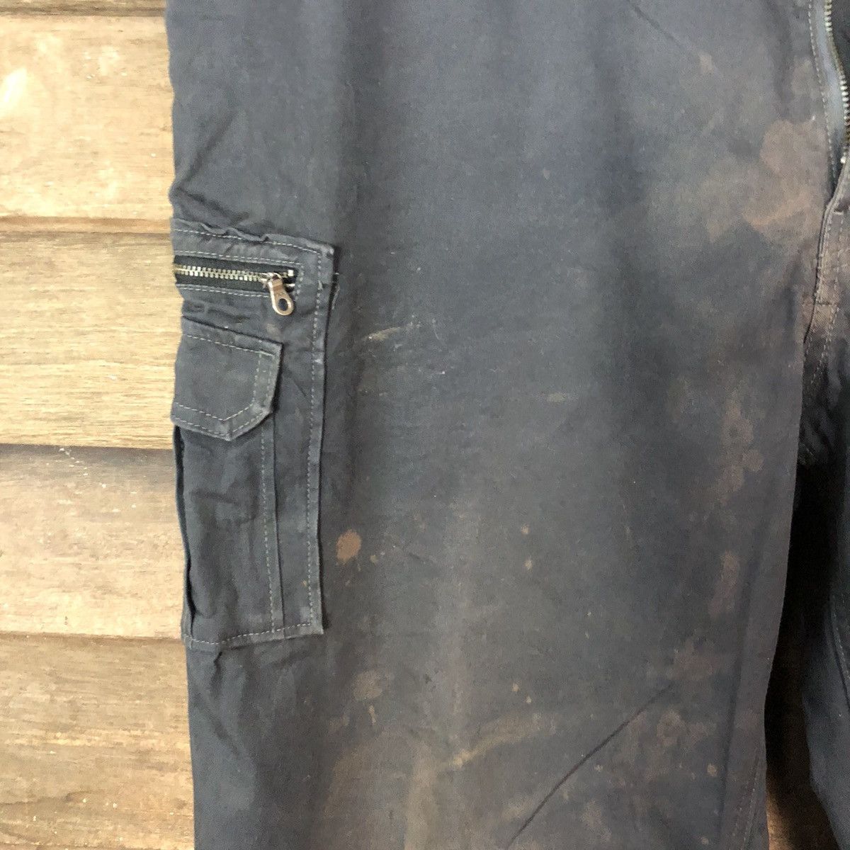Vintage Japanese Brand Dark Blue Faded utility Cargo Pants #7118 Size US 40 / EU 56 - 7 Thumbnail
