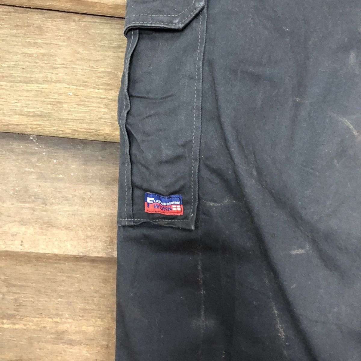 Vintage Japanese Brand Dark Blue Faded utility Cargo Pants #7118 Size US 40 / EU 56 - 16 Thumbnail