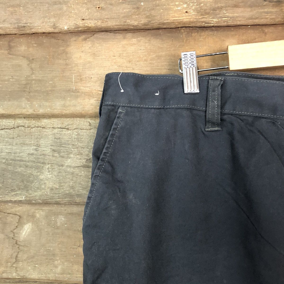 Vintage Japanese Brand Dark Blue Faded utility Cargo Pants #7118 Size US 40 / EU 56 - 4 Thumbnail