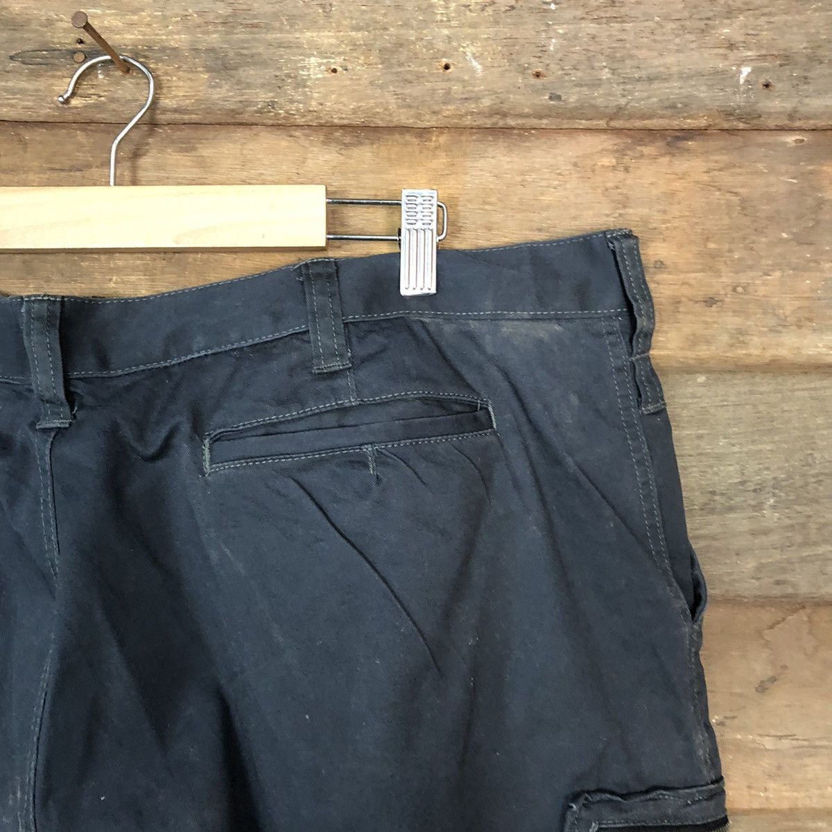 Vintage Japanese Brand Dark Blue Faded utility Cargo Pants #7118 Size US 40 / EU 56 - 15 Thumbnail