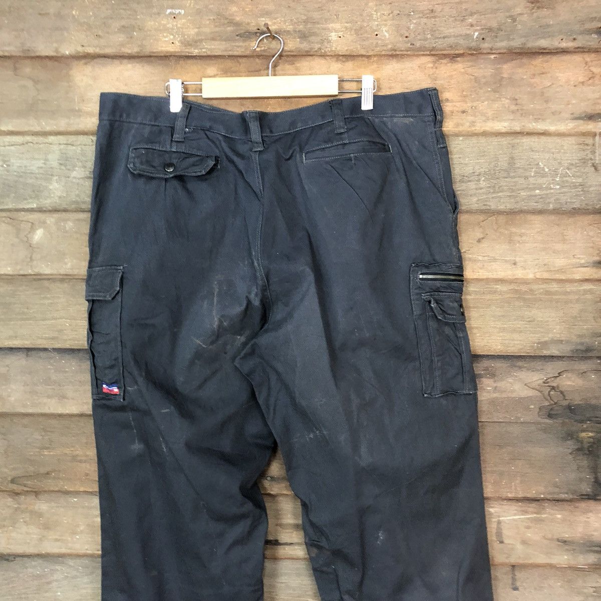 Vintage Japanese Brand Dark Blue Faded utility Cargo Pants #7118 Size US 40 / EU 56 - 12 Thumbnail