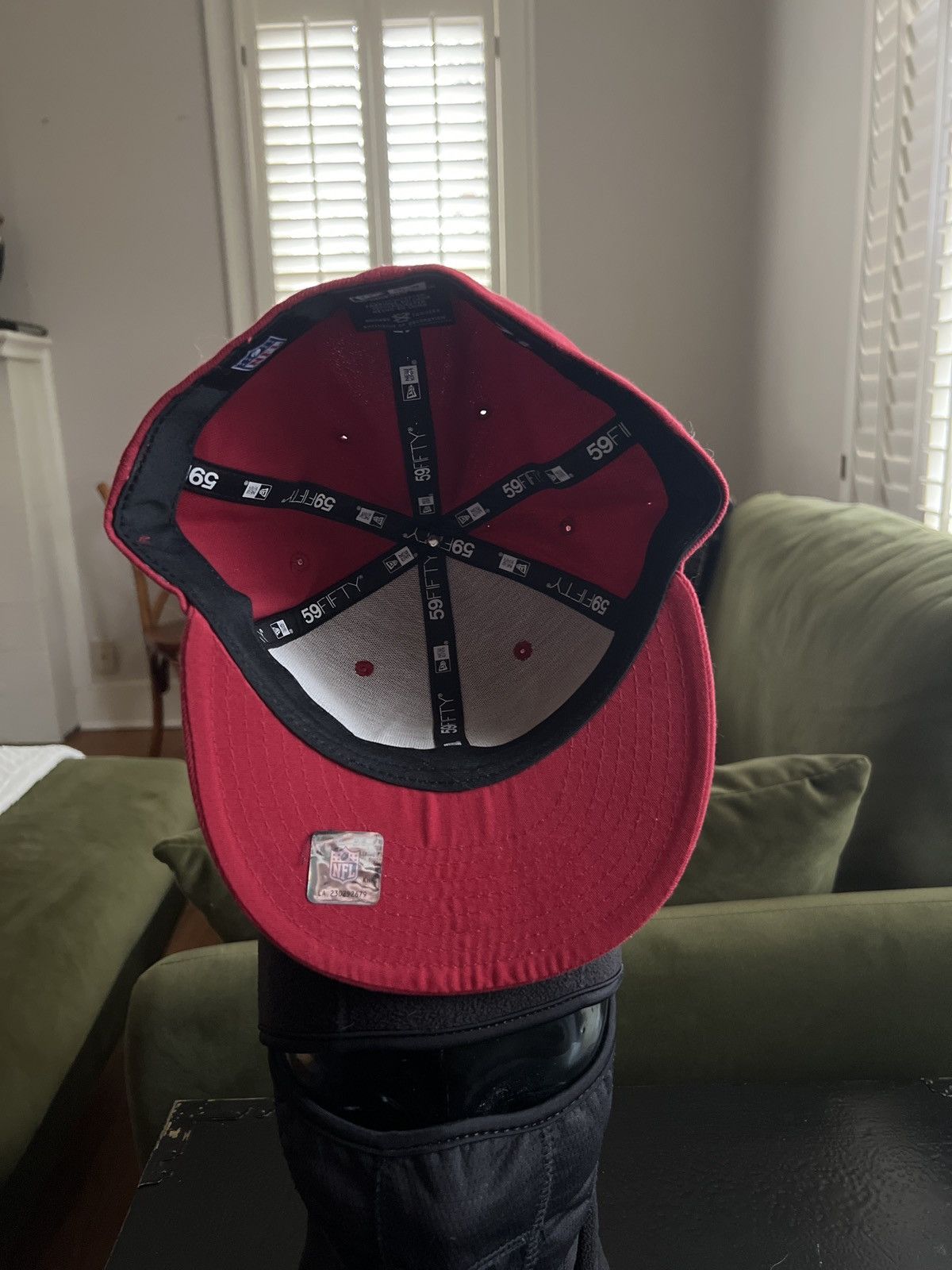NFL × New Era Arizona Cardinals 59FIFTY Fitted Hat, Red Size ONE SIZE - 5 Thumbnail