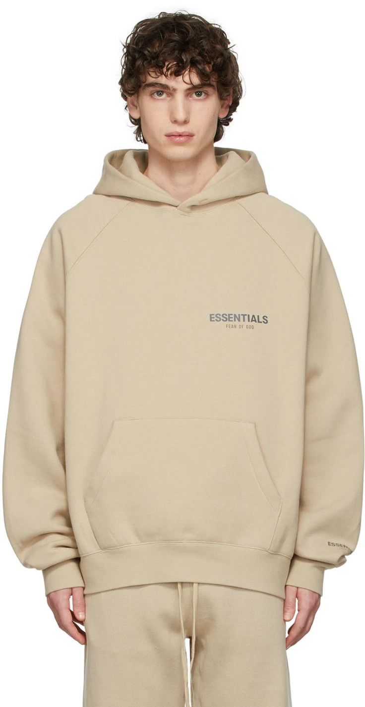 Essentials FOG Fear of God Fear of God Essentials SSENSE Exclusive Hoodie Linen Grailed