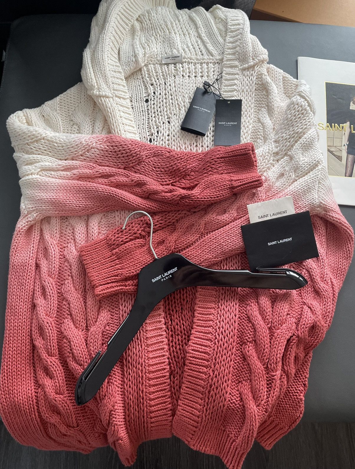 Hedi Slimane × Saint Laurent Paris × Yves Saint Laurent $2,400 Limited Edition Super Runway Baja Blood Hooded Coat Size US XXL / EU 58 / 5 - 9 Thumbnail