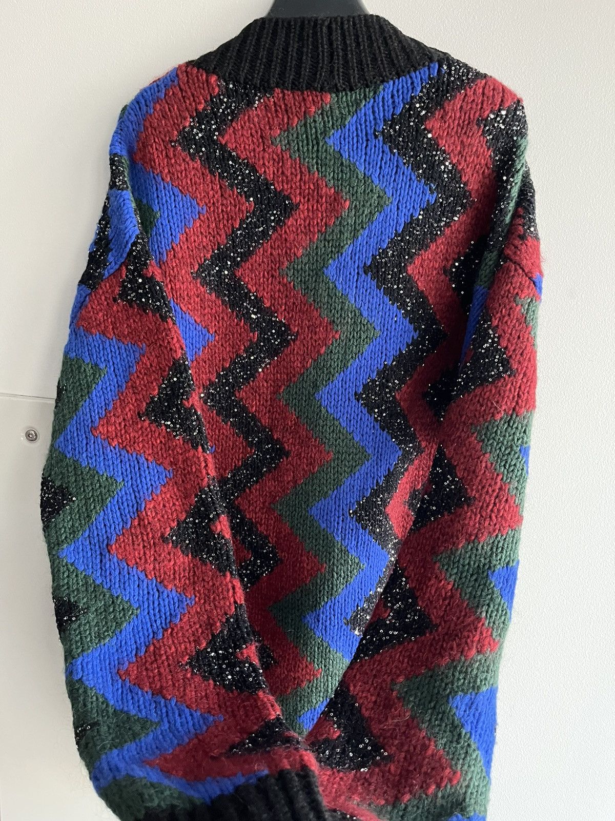 Hedi Slimane × Saint Laurent Paris × Yves Saint Laurent SuperRunway $2,800 Value Celebrity Glitter Cardigan Sweater Size US XL / EU 56 / 4 - 21 Thumbnail