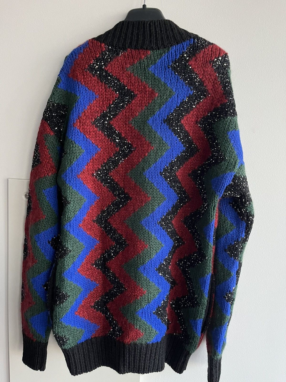 Hedi Slimane × Saint Laurent Paris × Yves Saint Laurent SuperRunway $2,800 Value Celebrity Glitter Cardigan Sweater Size US XL / EU 56 / 4 - 20 Thumbnail