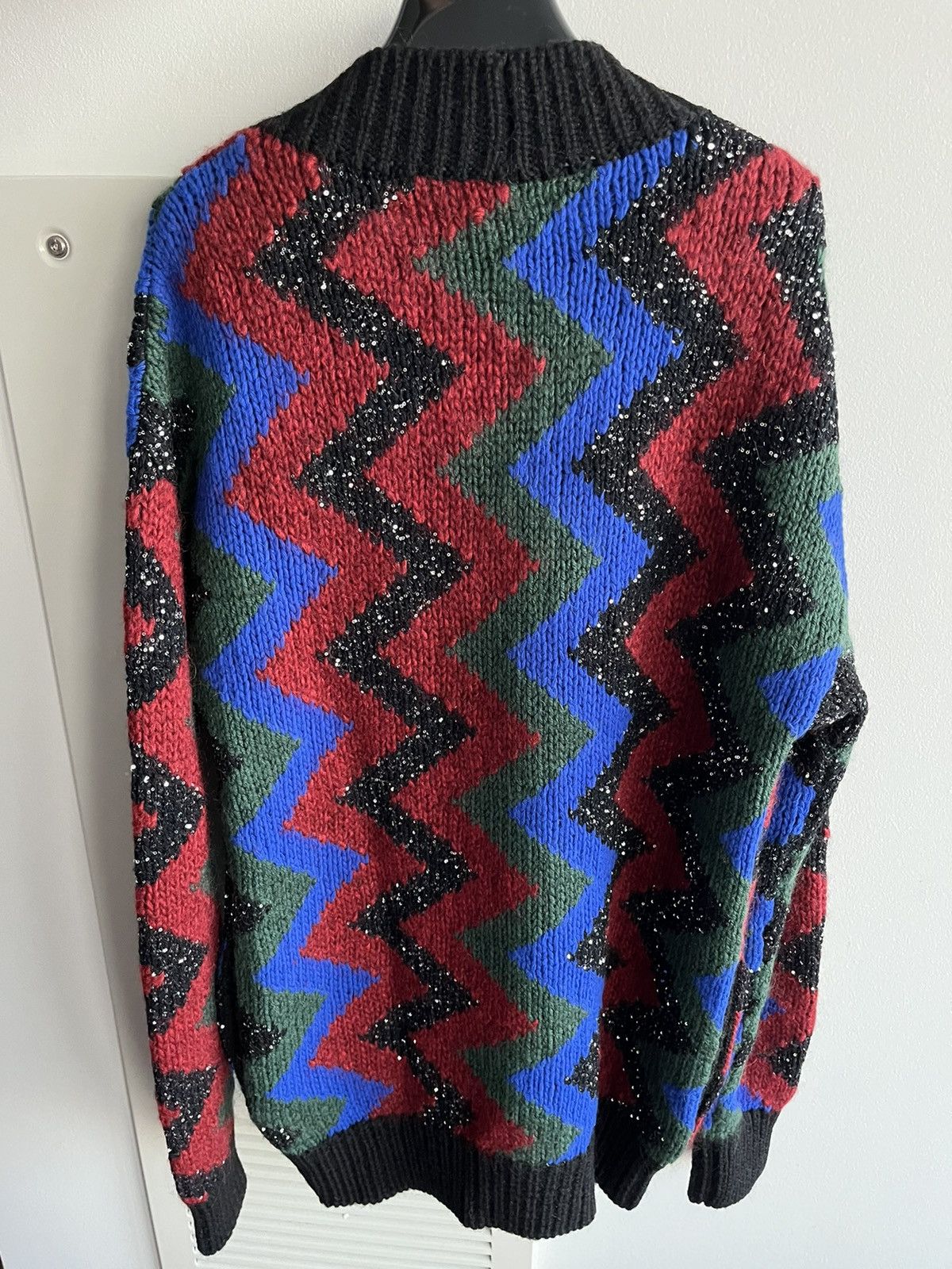 Hedi Slimane × Saint Laurent Paris × Yves Saint Laurent SuperRunway $2,800 Value Celebrity Glitter Cardigan Sweater Size US XXL / EU 58 / 5 - 17 Thumbnail