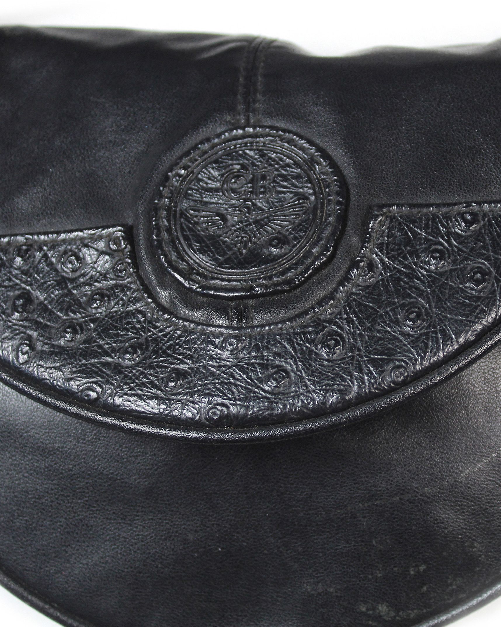Vintage 80s vintage Fabrizio black leather shoulder bag small Size ONE SIZE - 2 Thumbnail