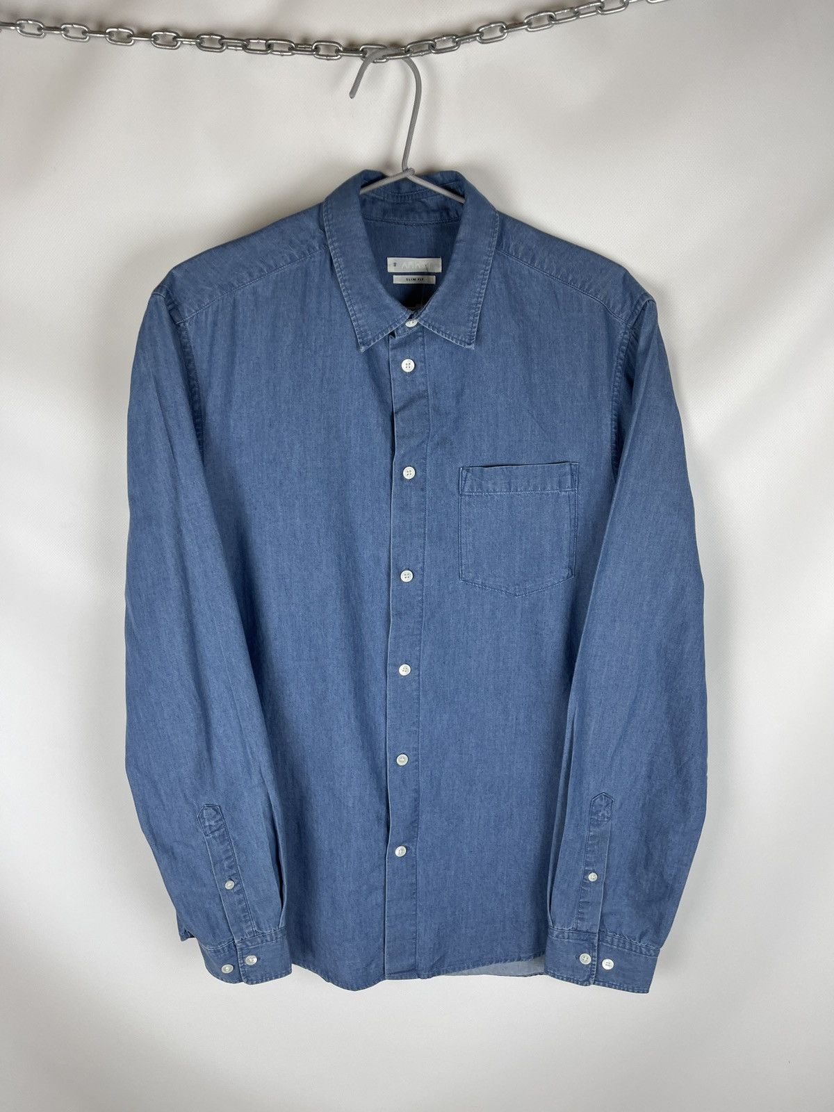 Arket Arket blue denim slim fit long sleeve button shirt Size US M / EU 48-50 / 2 - 6 Thumbnail