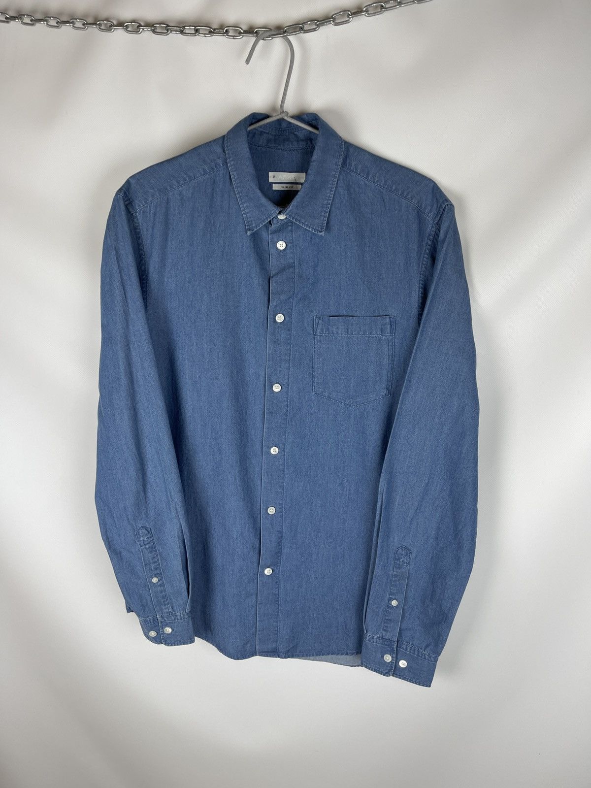 Arket Arket blue denim slim fit long sleeve button shirt Size US M / EU 48-50 / 2 - 7 Thumbnail