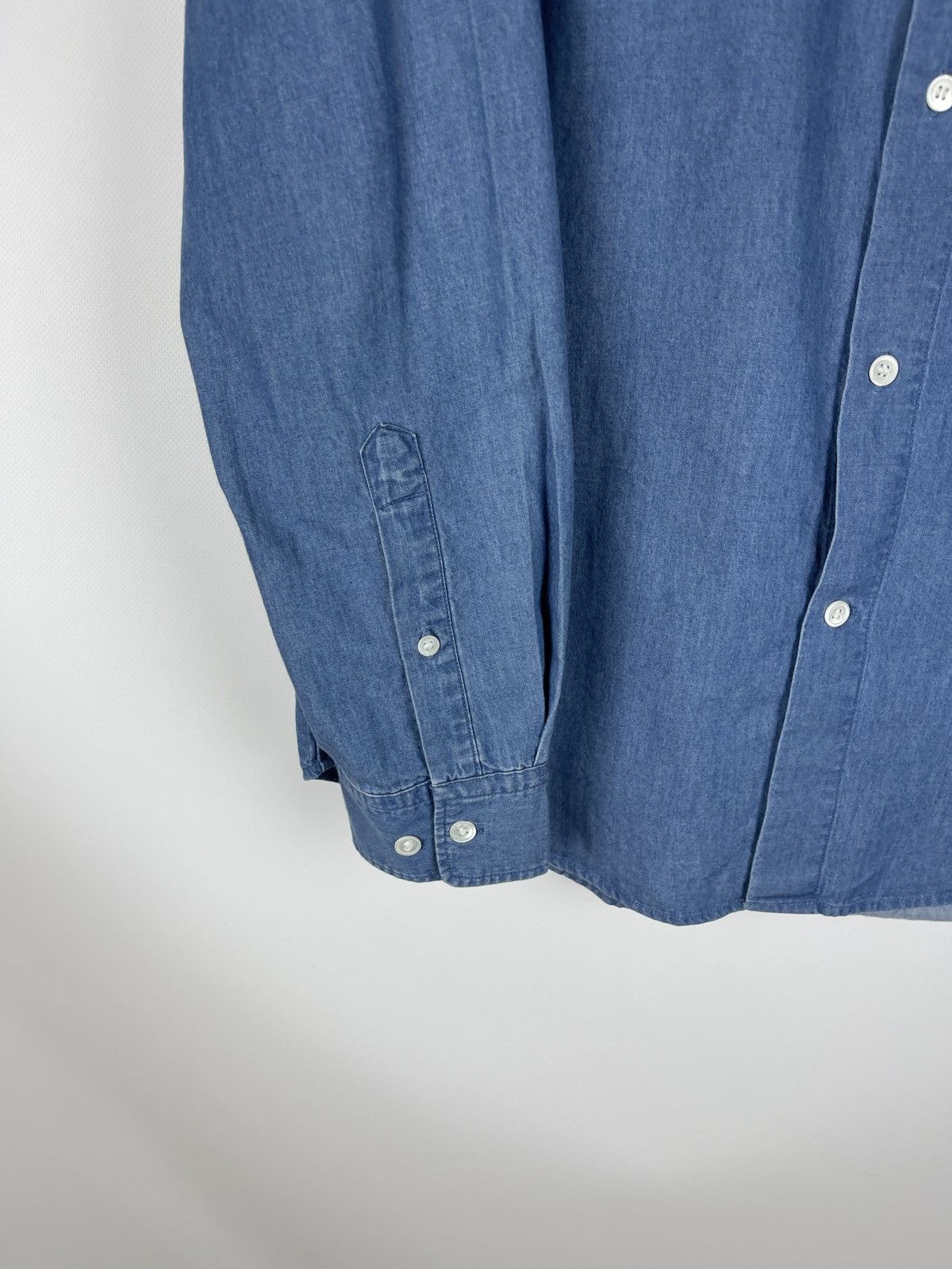 Arket Arket blue denim slim fit long sleeve button shirt Size US M / EU 48-50 / 2 - 4 Thumbnail