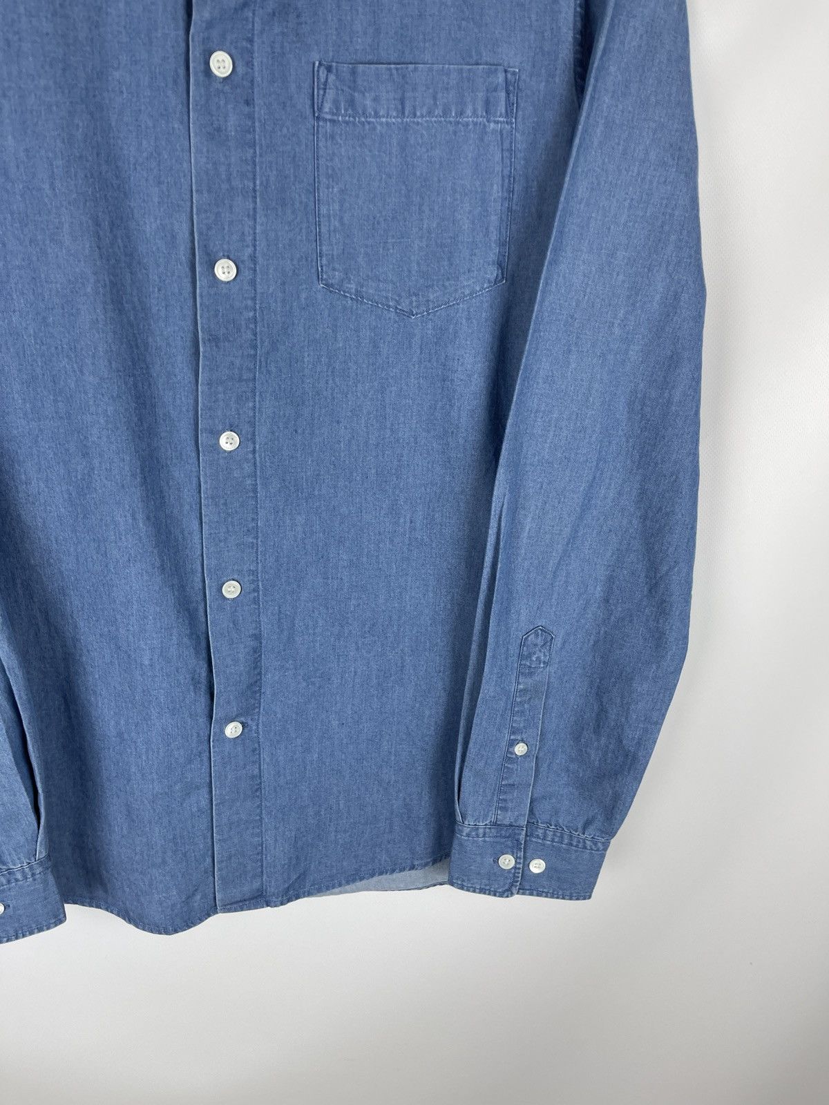 Arket Arket blue denim slim fit long sleeve button shirt Size US M / EU 48-50 / 2 - 5 Thumbnail