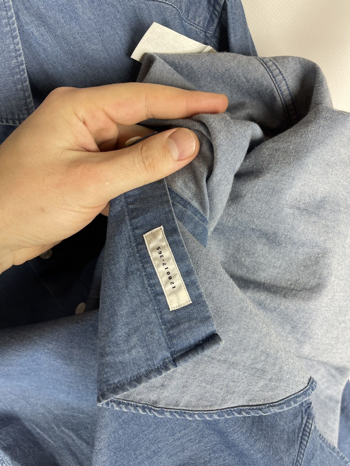 Arket Arket blue denim slim fit long sleeve button shirt Size US M / EU 48-50 / 2 - 9 Thumbnail