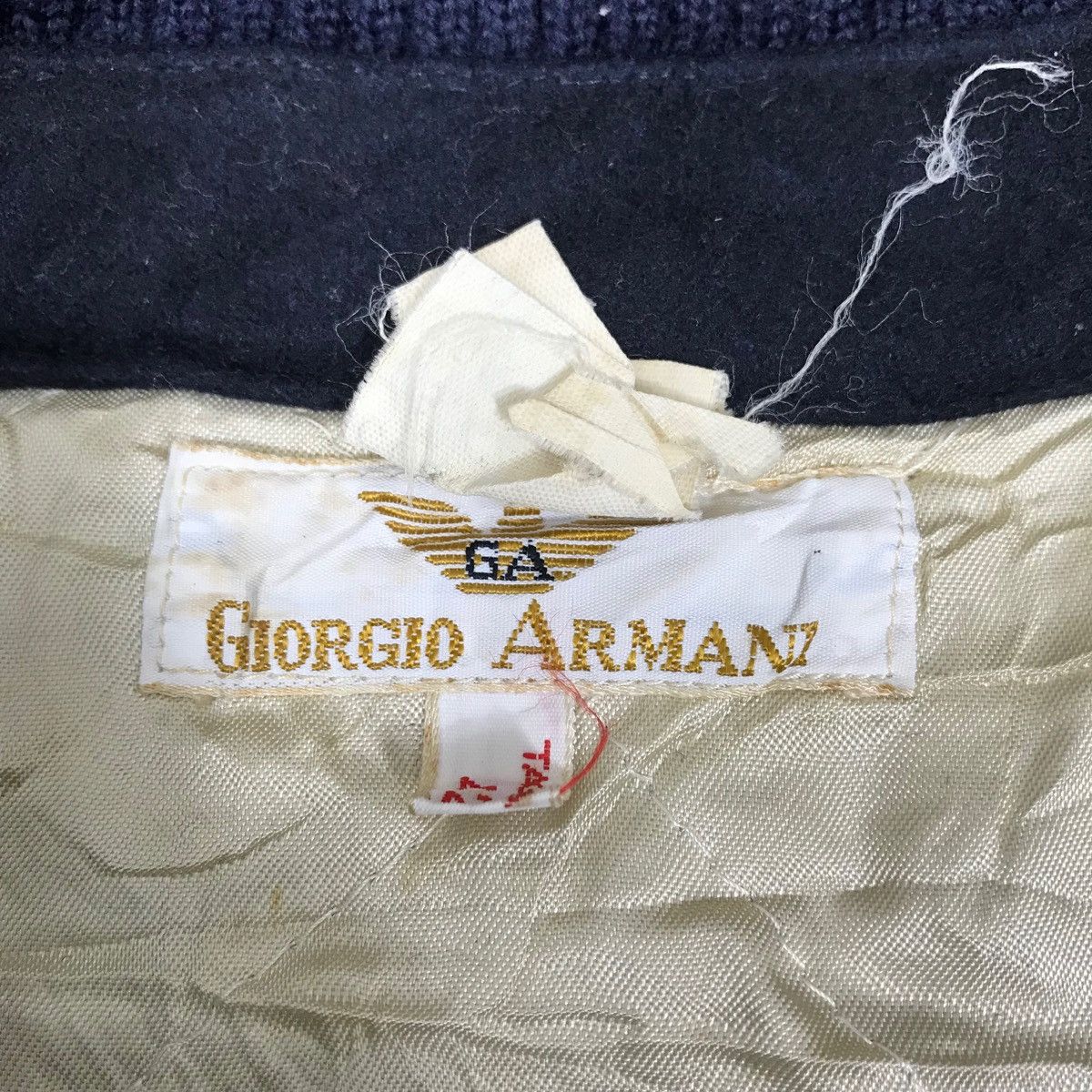 Giorgio Armani Vintage 90s GIORGIO ARMANI Jacket Navy Colour Size US XL / EU 56 / 4 - 5 Thumbnail
