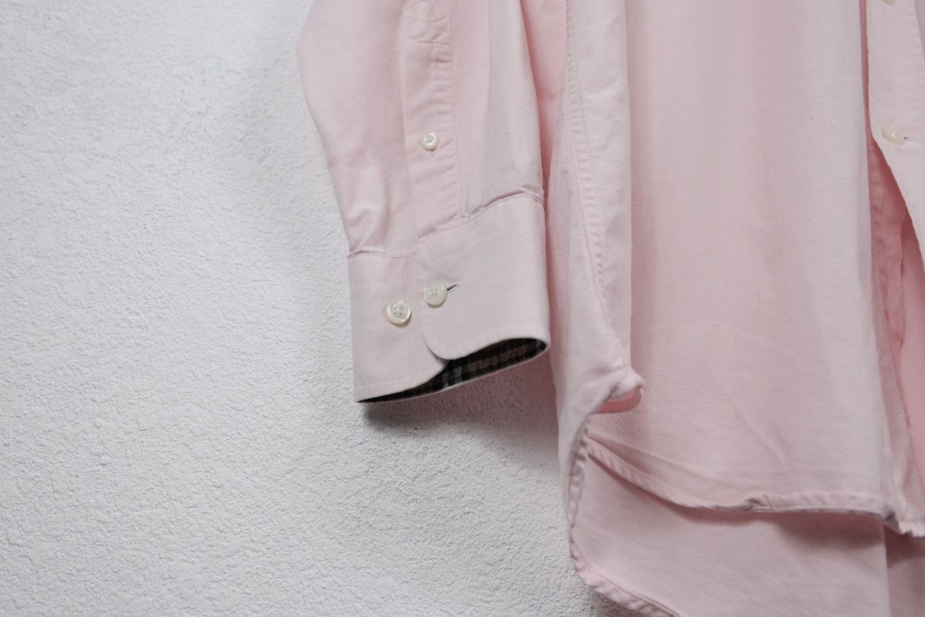 Burberry Vintage Burberry Knight Logo Pink Beige Check Sleeve Shirt Size US L / EU 52-54 / 3 - 6 Thumbnail