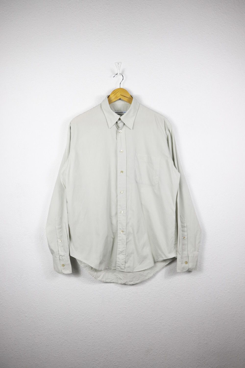 Saint Laurent Paris × Vintage × Yves Saint Laurent Vintage Saint Laurent Paris Jeans YSL Logo Beige Shirt Size US L / EU 52-54 / 3 - 1 Thumbnail