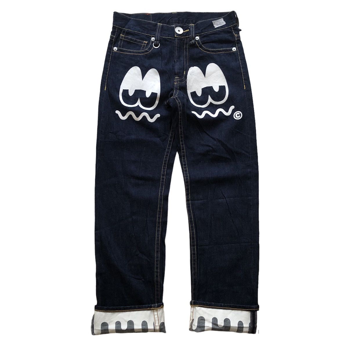 Japanese Brand Co&LU nice Design Printed Denim Pants Size US 30 / EU 46 - 3 Thumbnail