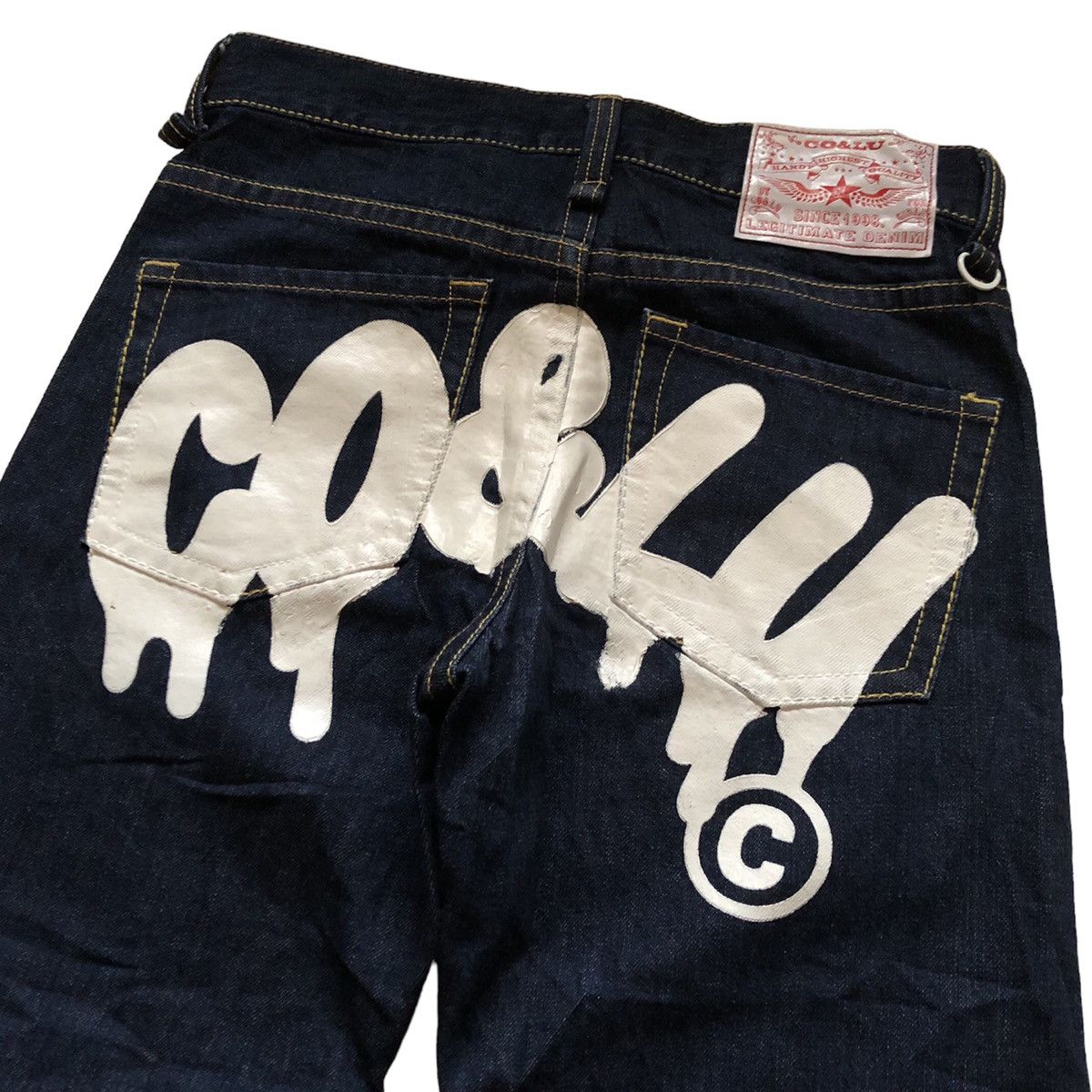 Japanese Brand Co&LU nice Design Printed Denim Pants Size US 30 / EU 46 - 7 Thumbnail