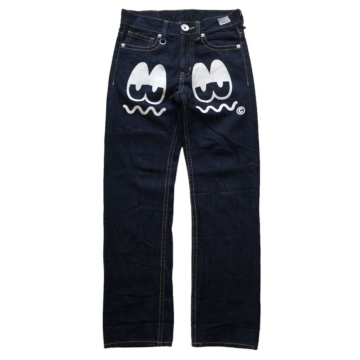 Japanese Brand Co&LU nice Design Printed Denim Pants Size US 30 / EU 46 - 2 Thumbnail