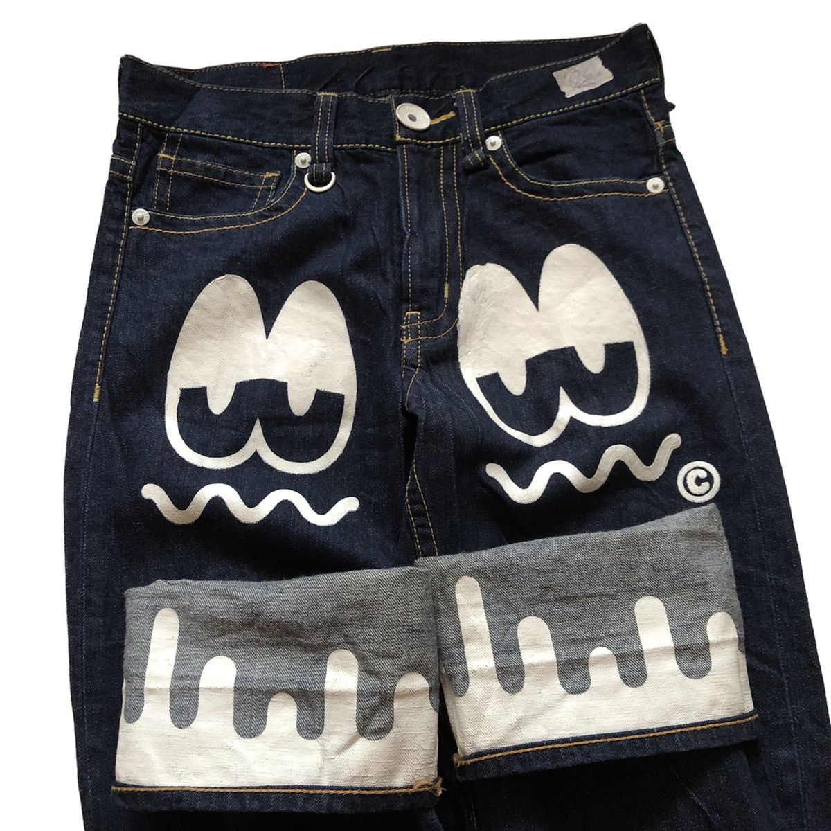 Japanese Brand Co&LU nice Design Printed Denim Pants Size US 30 / EU 46 - 6 Thumbnail