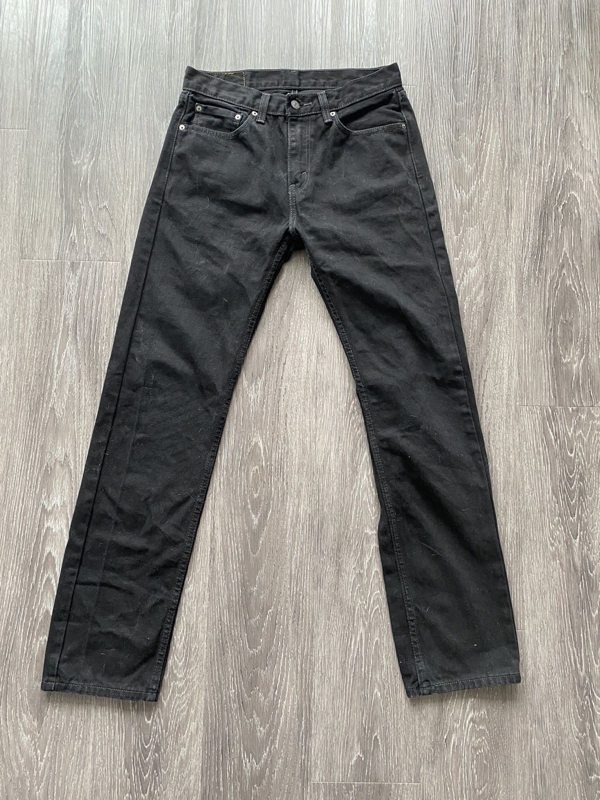 Levis 505 Black Denim Jeans 30x32