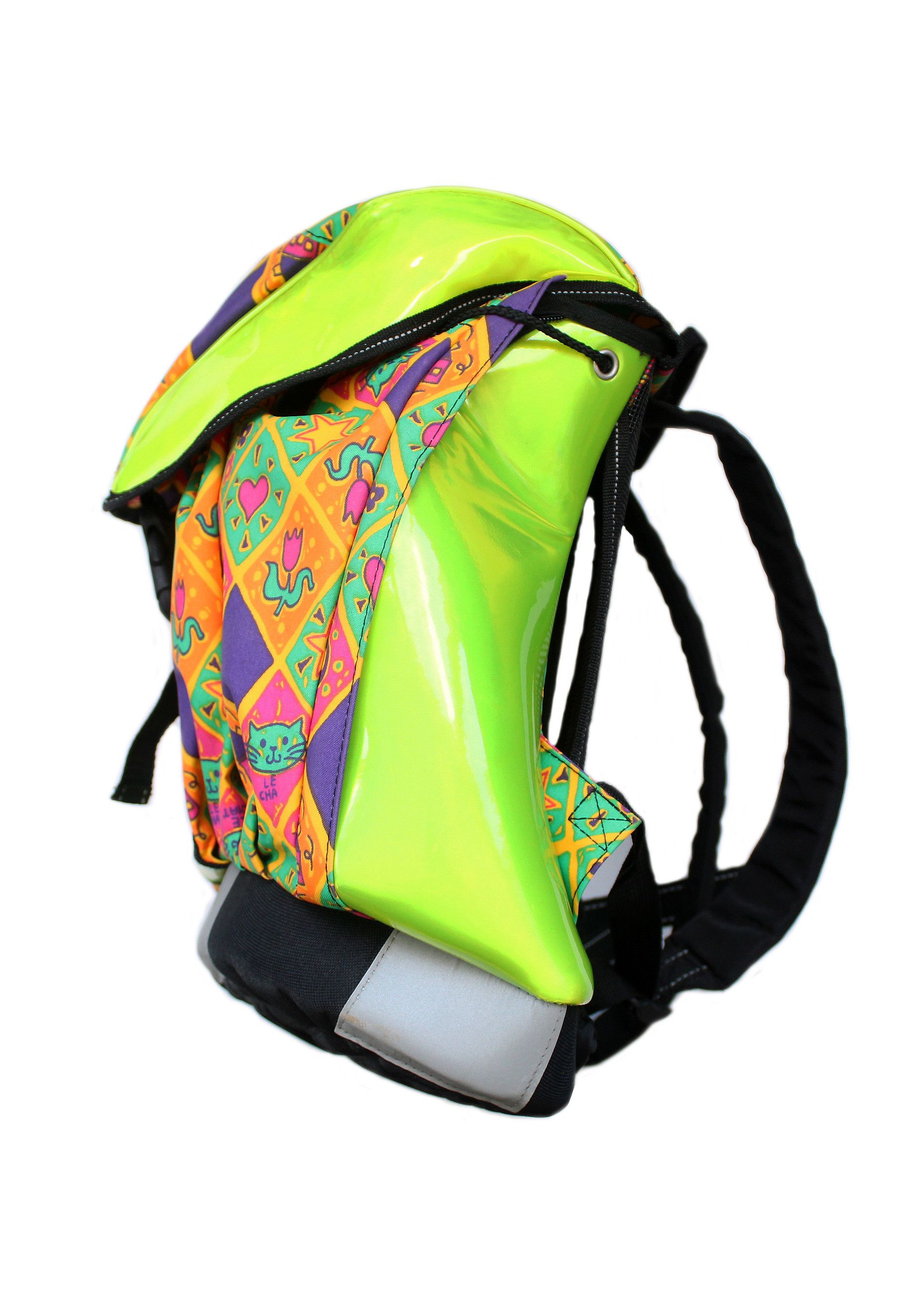 Vintage 90s vintage Le Chat backpack waterproof reflective rucksack Size ONE SIZE - 8 Thumbnail