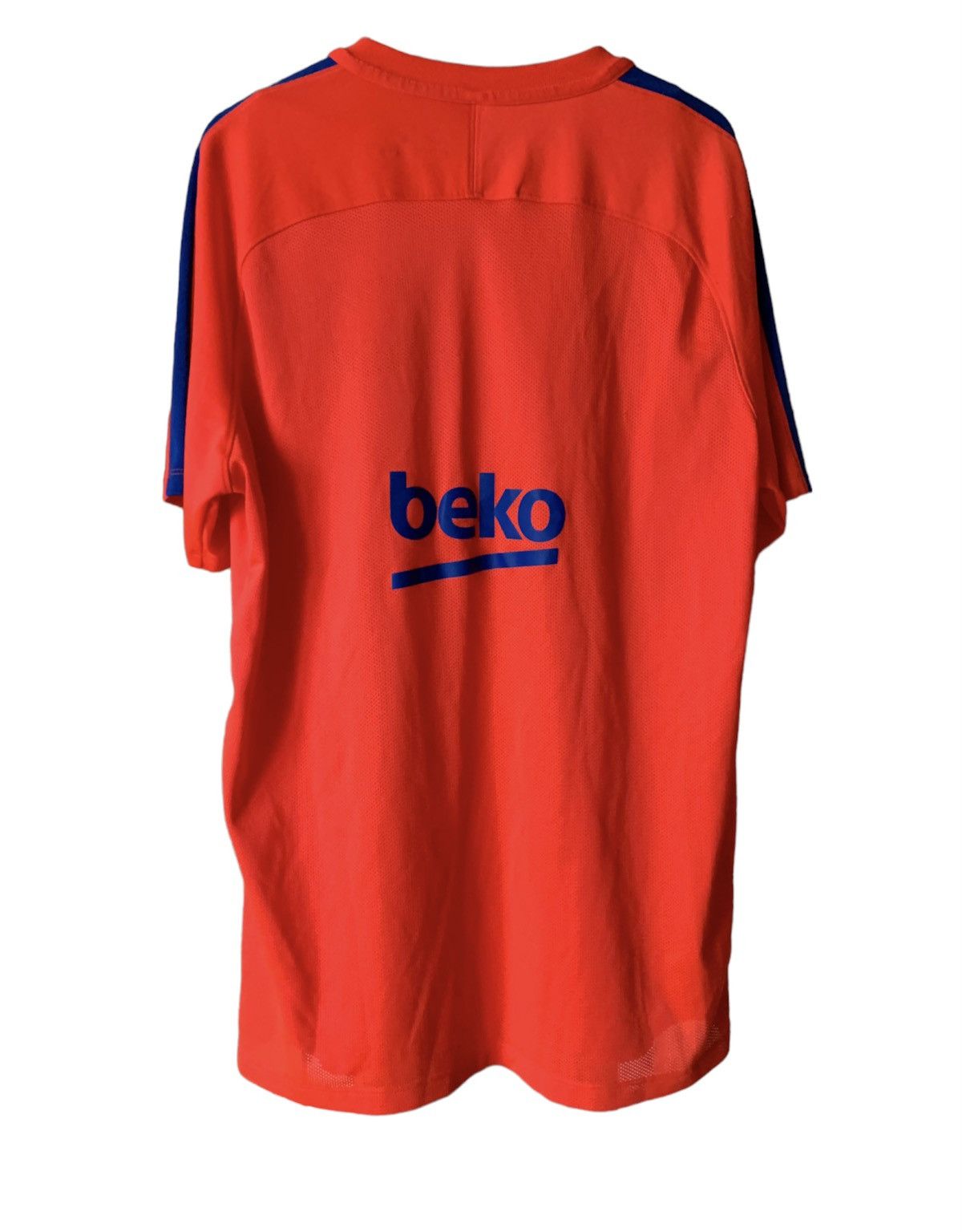 Nike 2014 Nike Barcelona Acid Orange soccer jersey Size US L / EU 52-54 / 3 - 4 Thumbnail