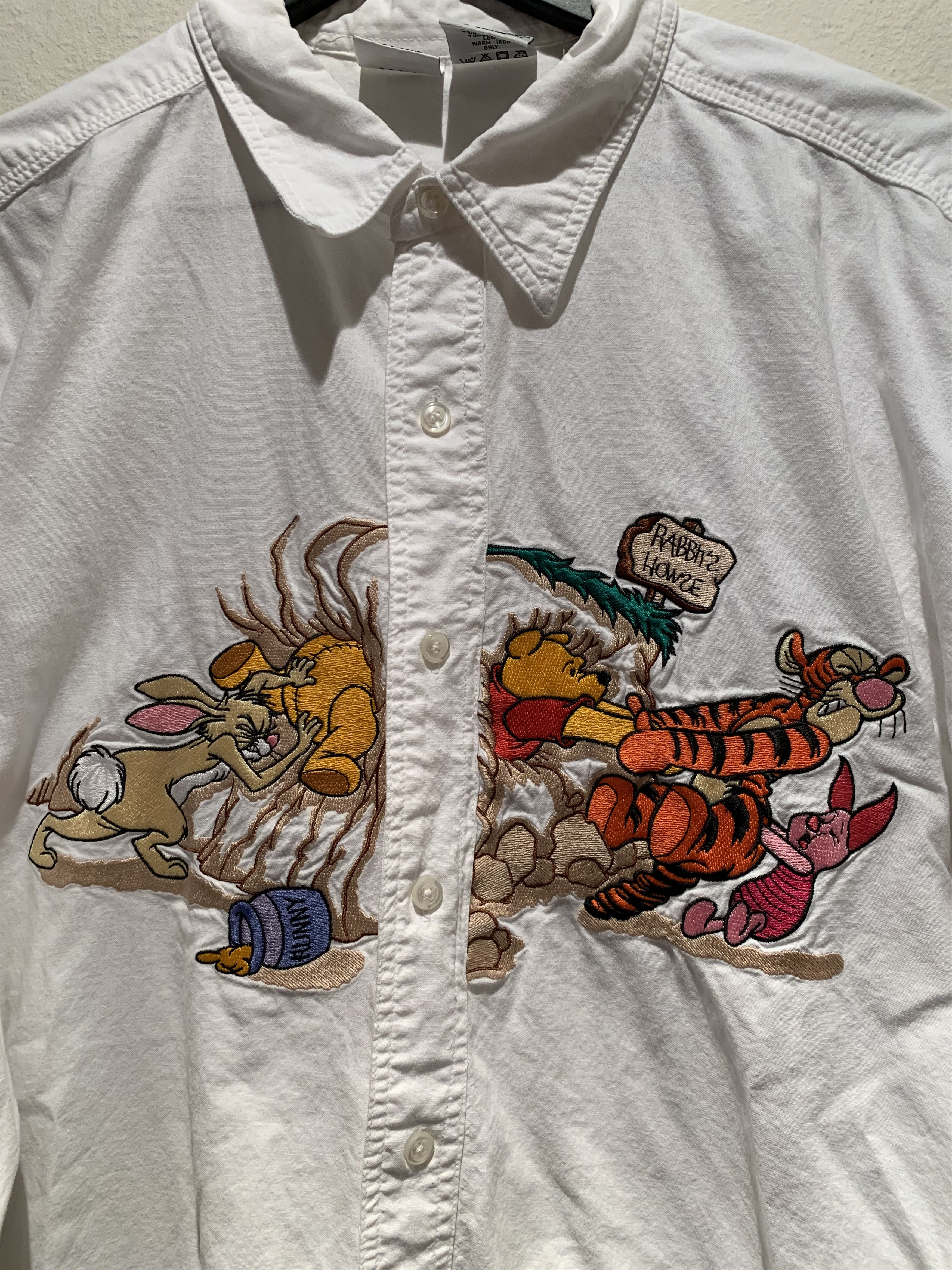 Disney × Vintage RARE Vintage Winnie The Pooh Disney Embroidered Button Shirt Size US XL / EU 56 / 4 - 2 Thumbnail