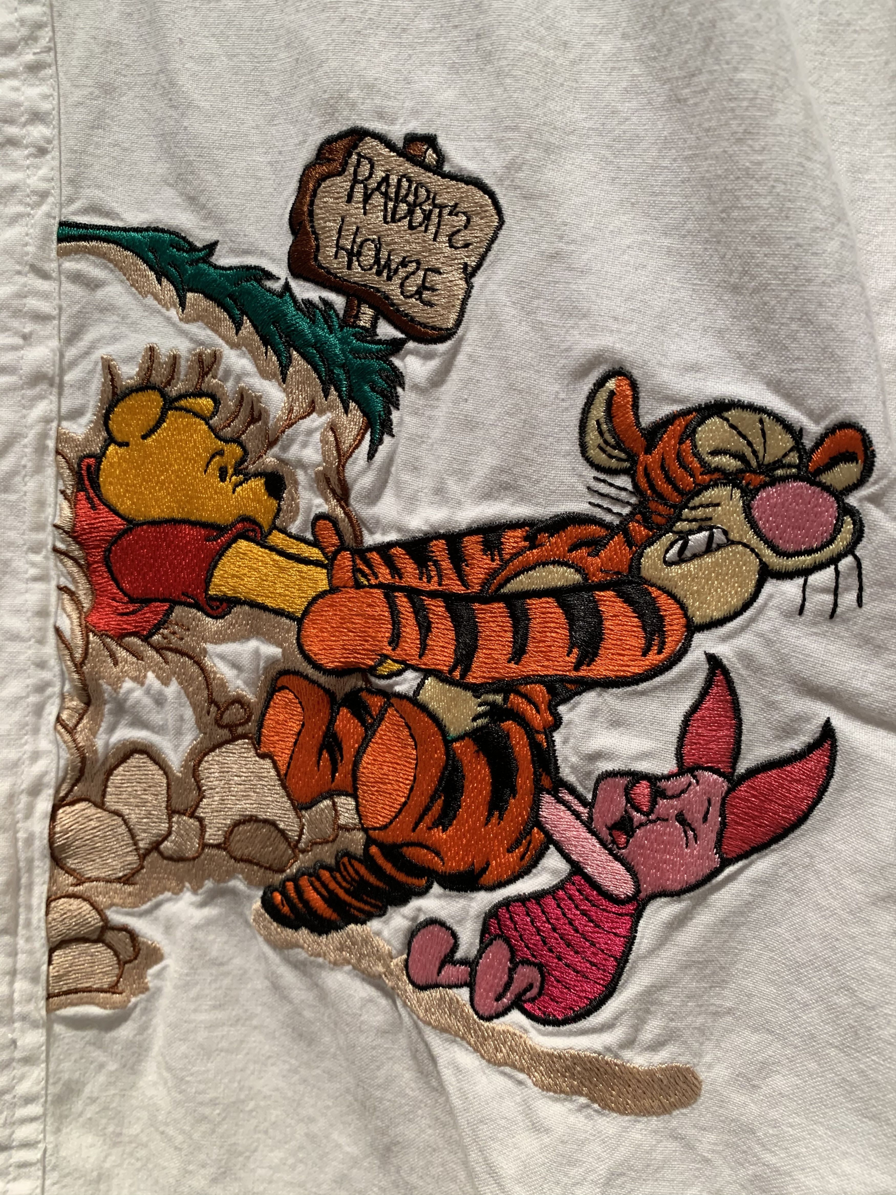 Disney × Vintage RARE Vintage Winnie The Pooh Disney Embroidered Button Shirt Size US XL / EU 56 / 4 - 3 Thumbnail