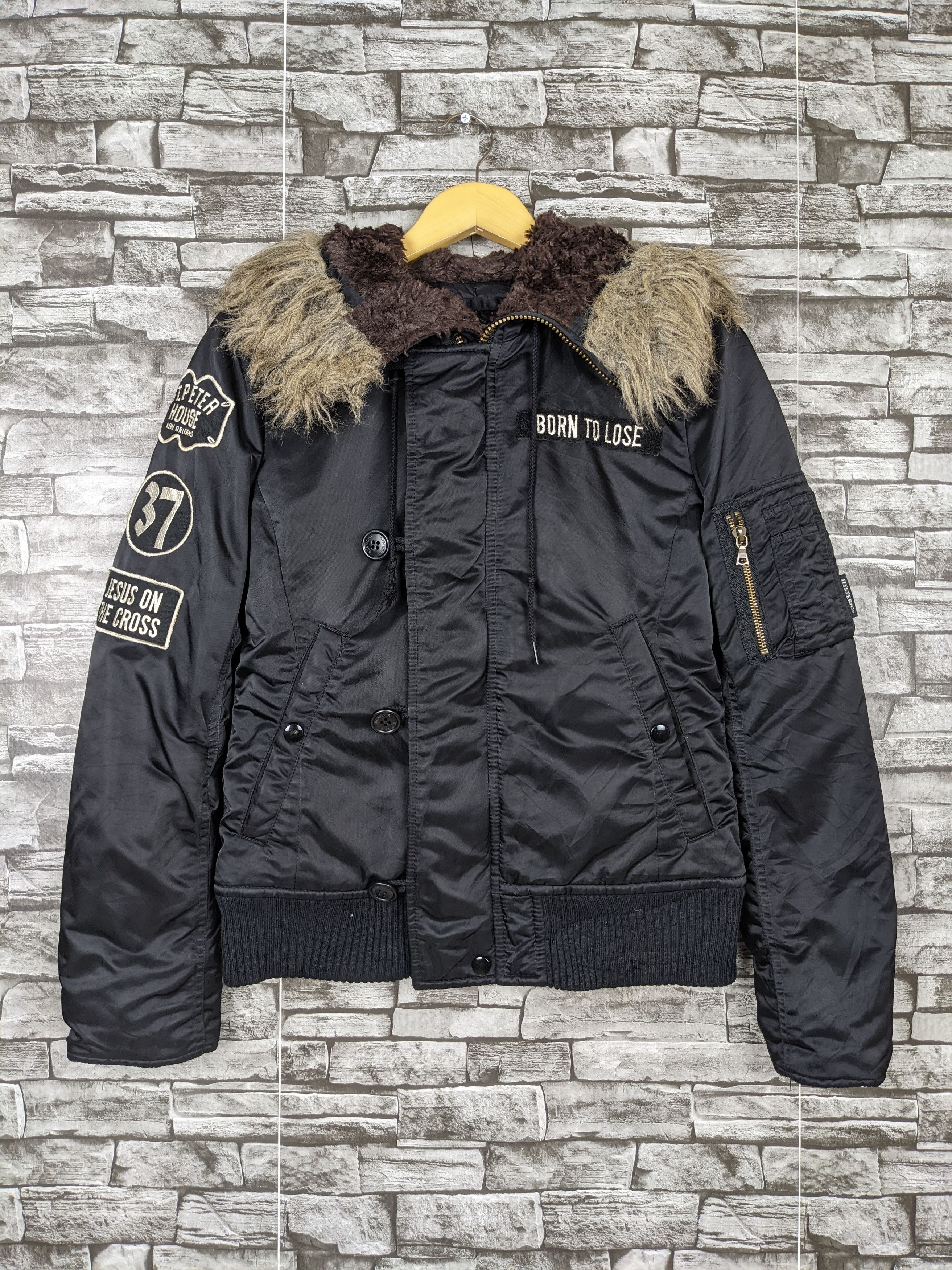 Hysteric Glamour Hysteric Glamour Heavy Label Fur Bomber Jacket Flight Jacket Size US S / EU 44-46 / 1 - 1 Thumbnail