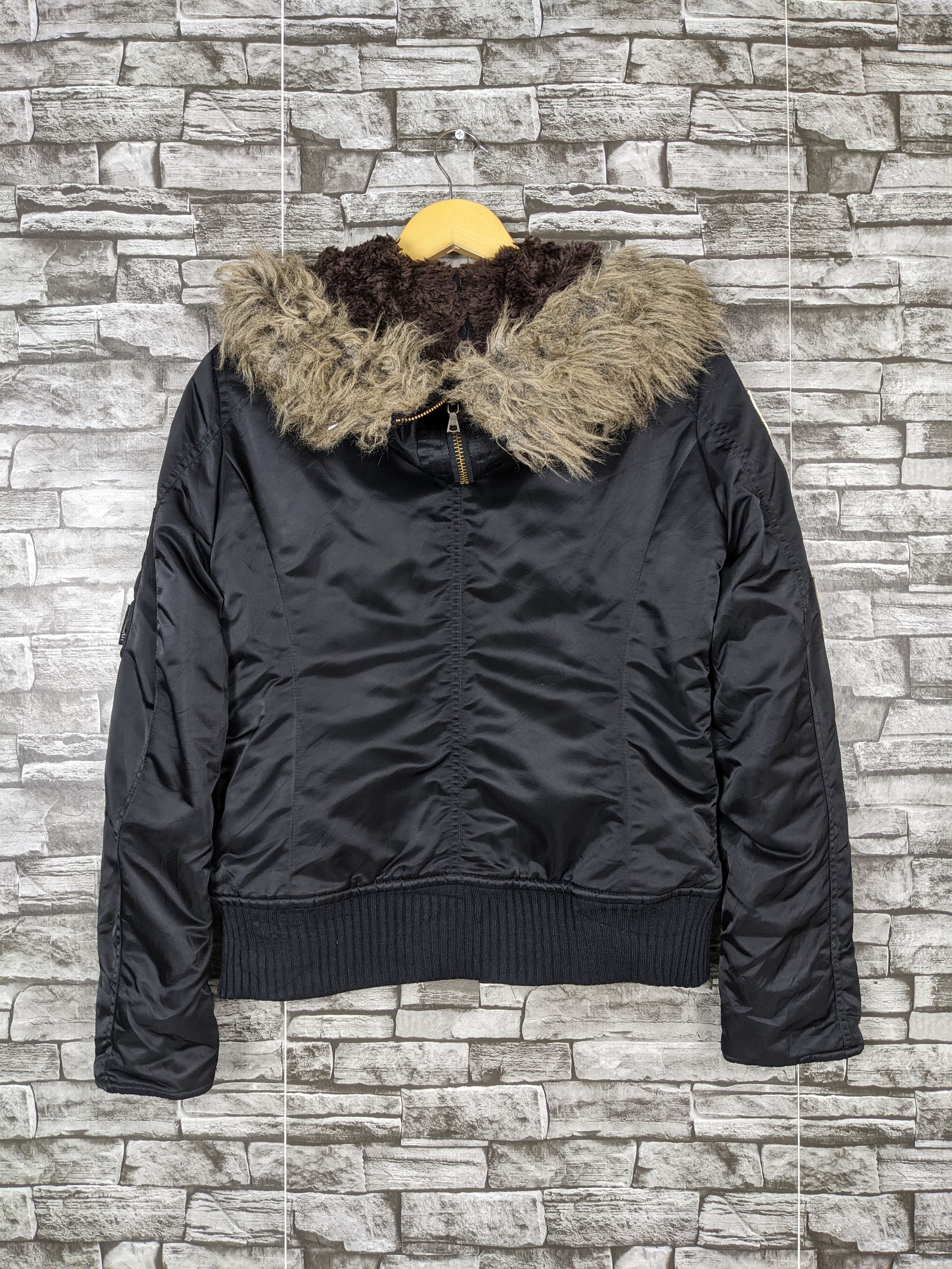 Hysteric Glamour Hysteric Glamour Heavy Label Fur Bomber Jacket Flight Jacket Size US S / EU 44-46 / 1 - 4 Thumbnail