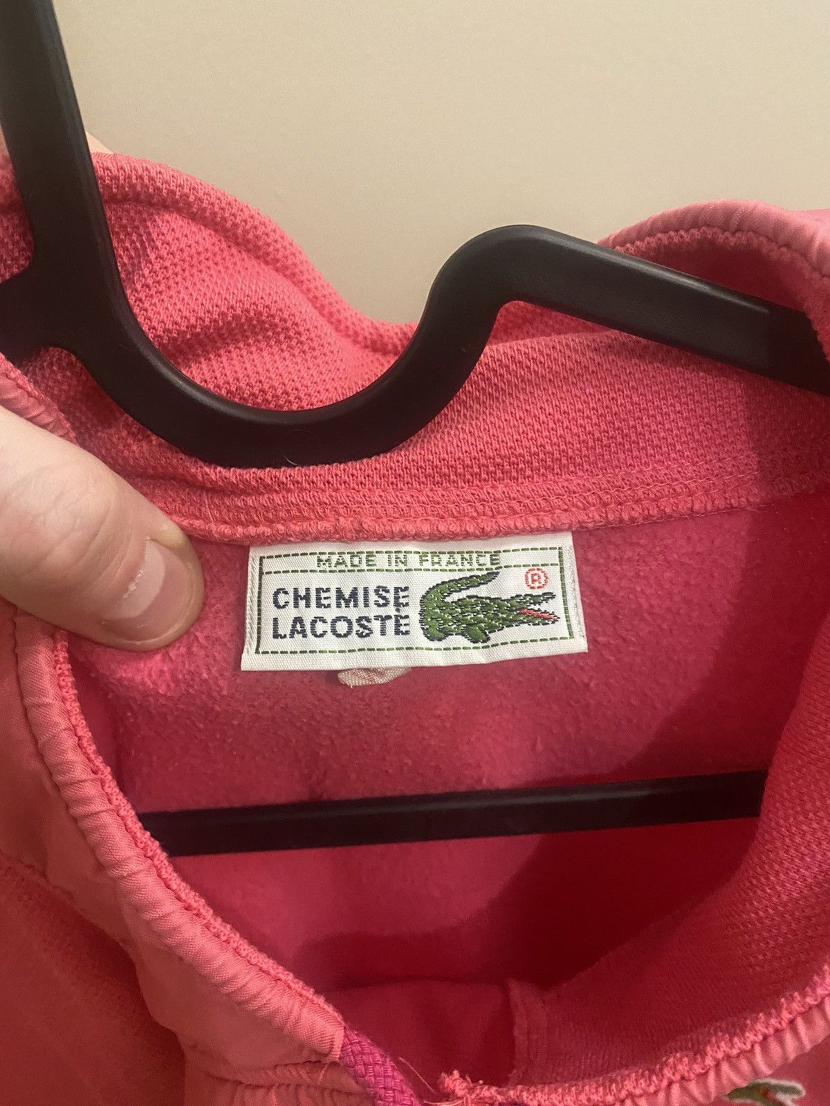 Vintage lacoste zip hoodie