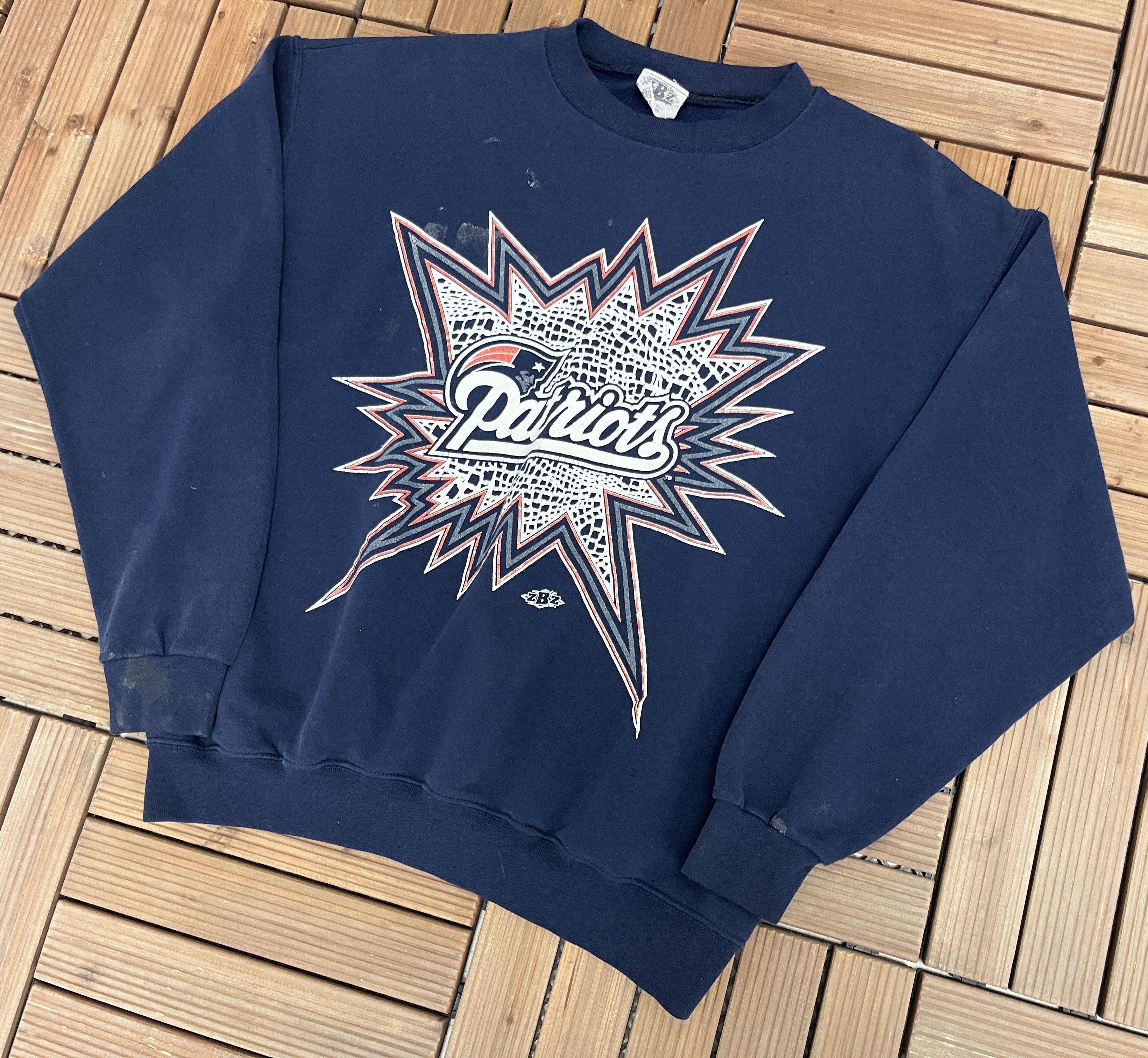 Vintage New England Patriots Vintage Sweater Crewneck Size US L / EU 52-54 / 3 - 3 Thumbnail