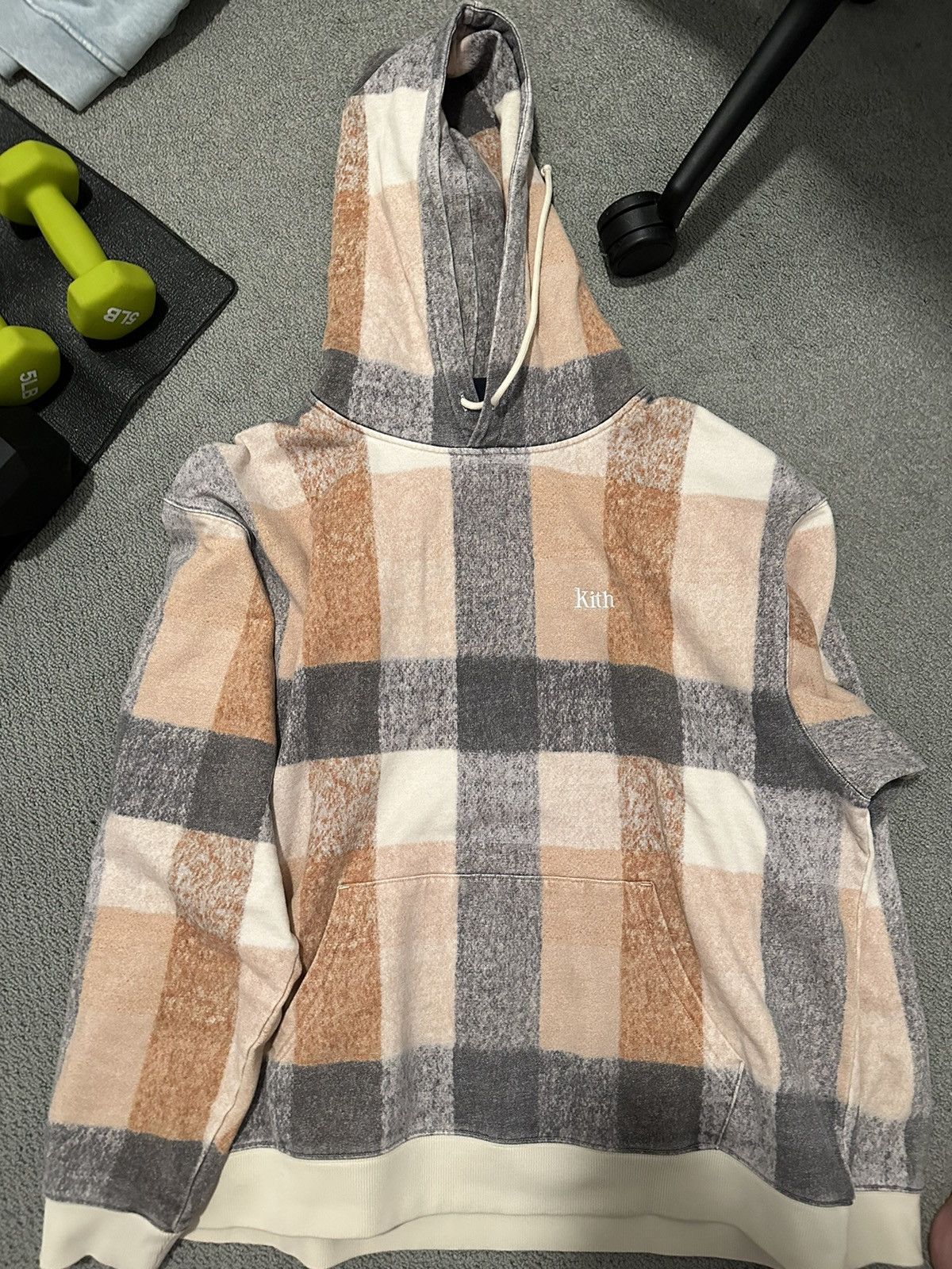 Kith plaid hoodie best sale